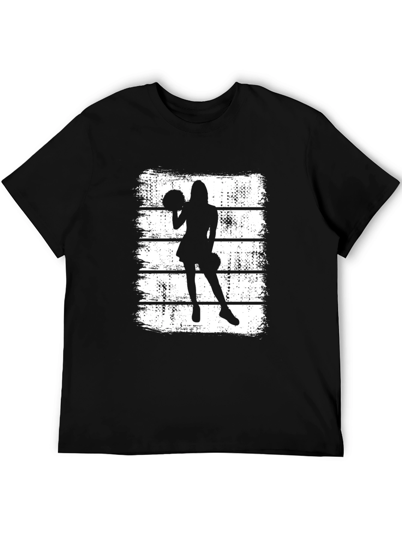 Cheerleader Silhouette Graphic T-Shirt