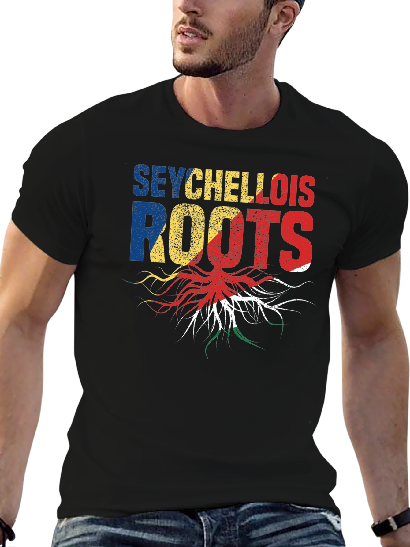 Seychellois Roots Black T-Shirt