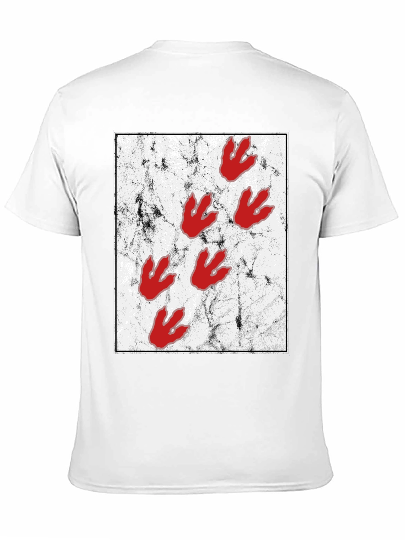 Dinosaur Paw Print Graphic Tee