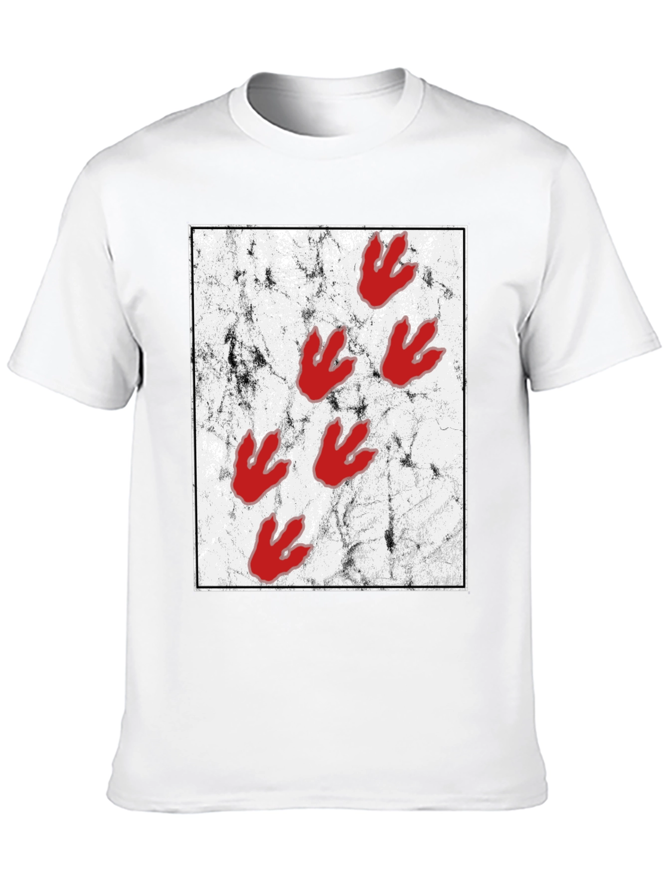 Dinosaur Paw Print Graphic Tee