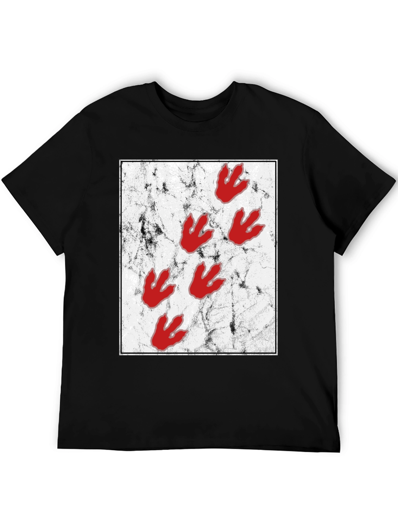 Dinosaur Paw Print Graphic Tee