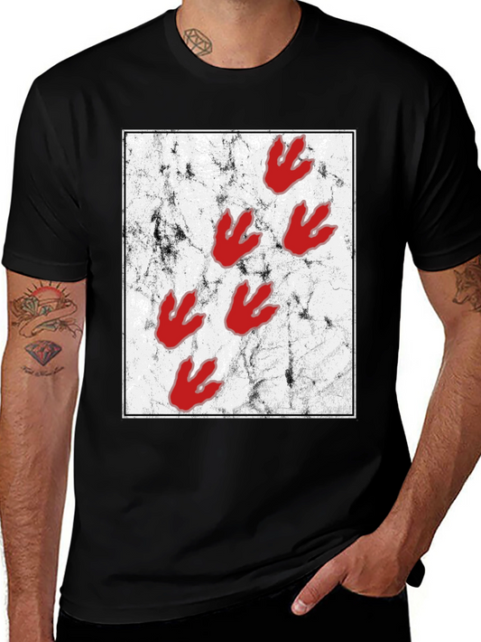 Dinosaur Paw Print Graphic Tee