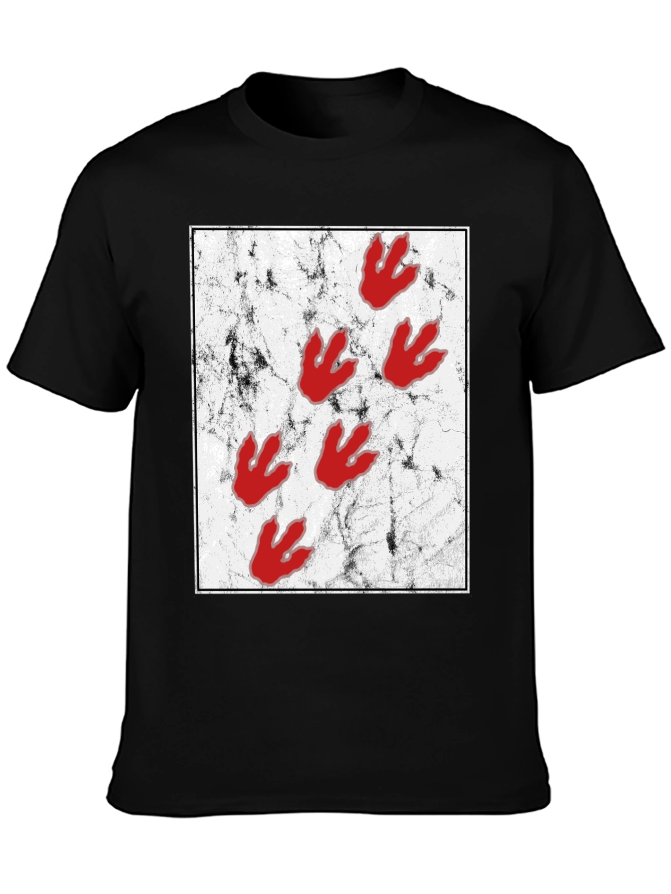 Dinosaur Paw Print Graphic Tee