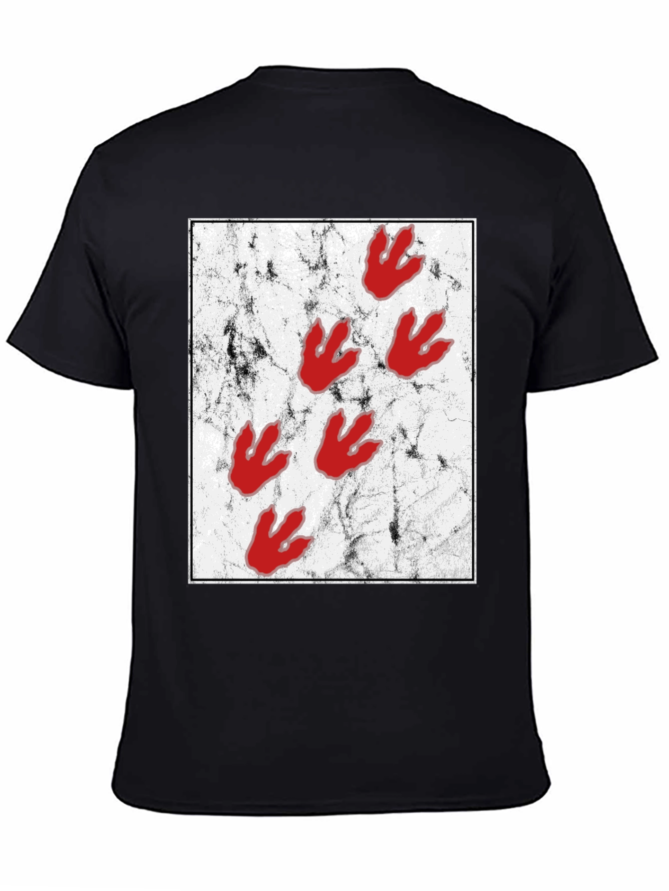 Dinosaur Paw Print Graphic Tee