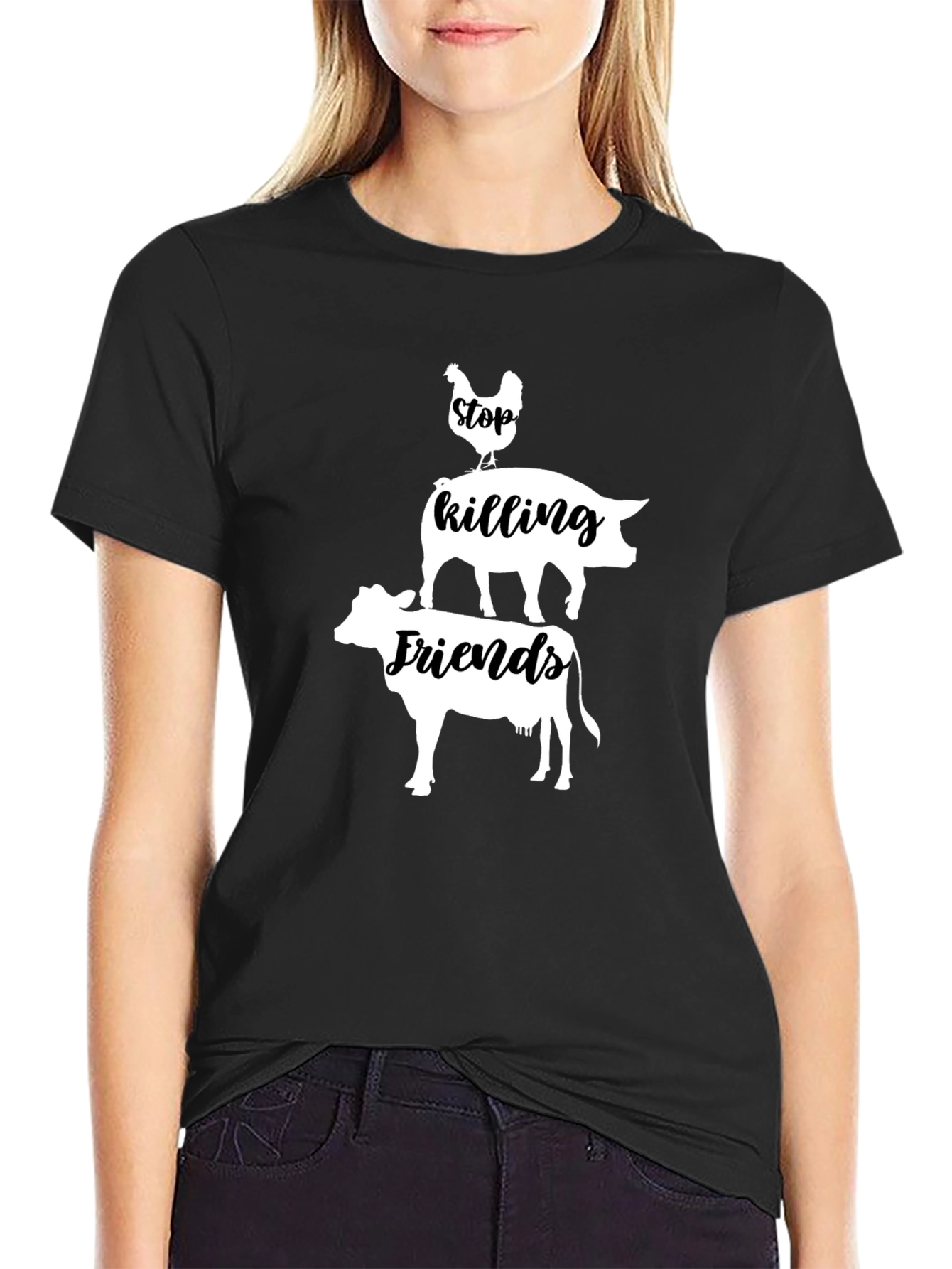 Stop Killing Friends Graphic T-Shirt