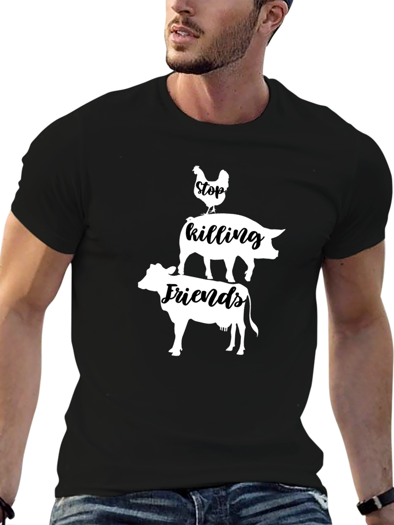 Stop Killing Friends Graphic T-Shirt
