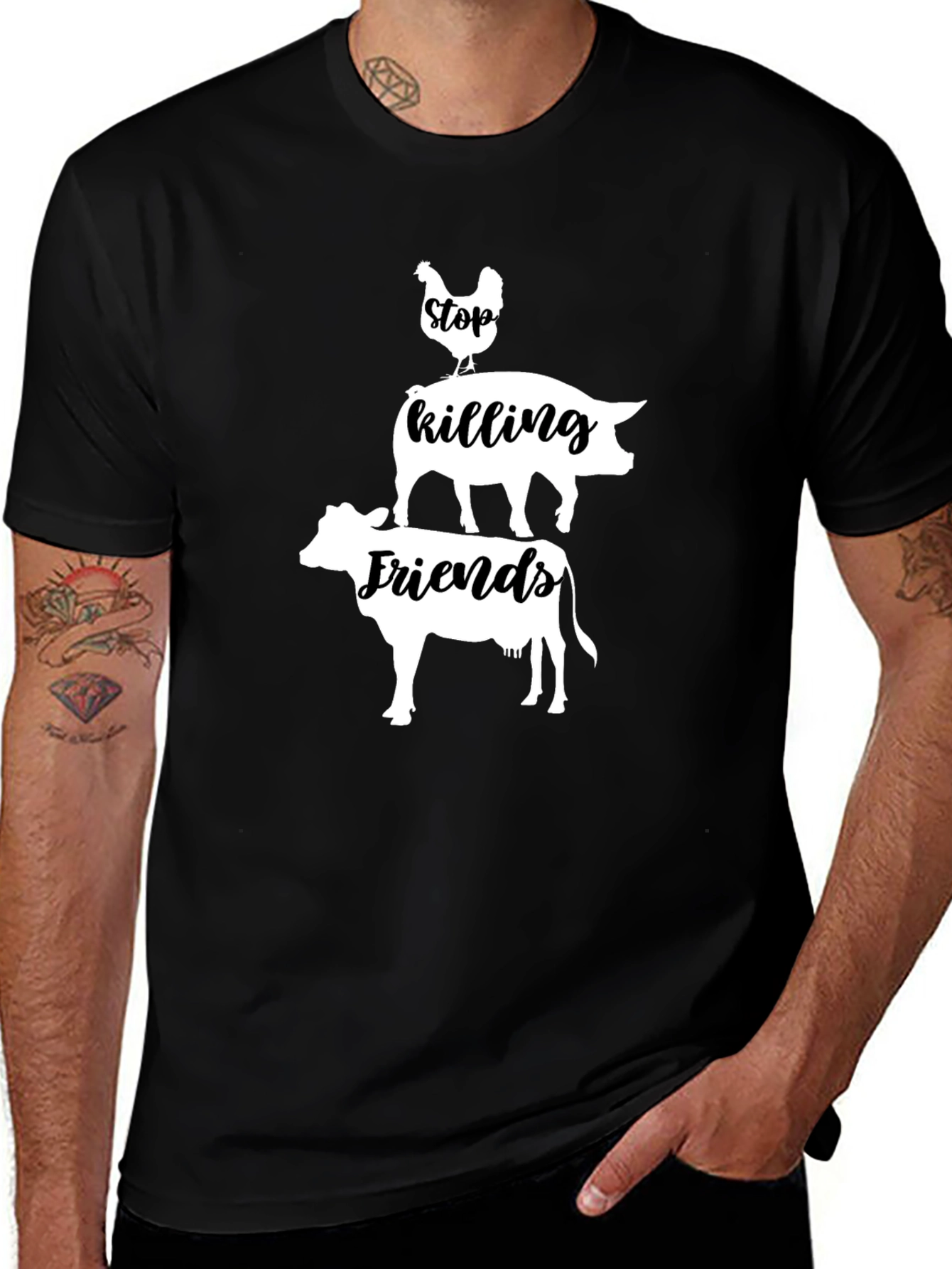 Stop Killing Friends Graphic T-Shirt