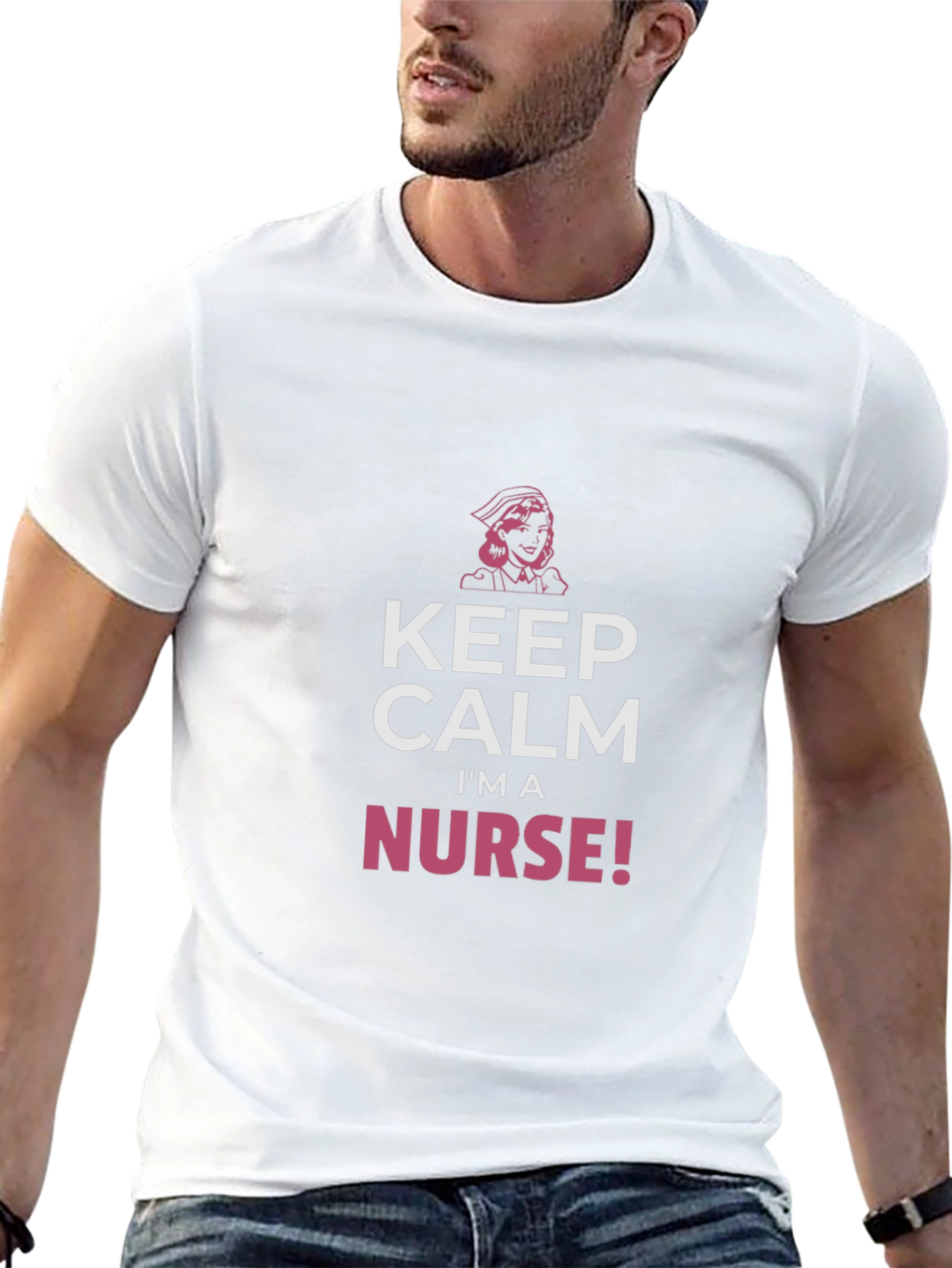 Keep Calm Im A Nurse! Black T-Shirt