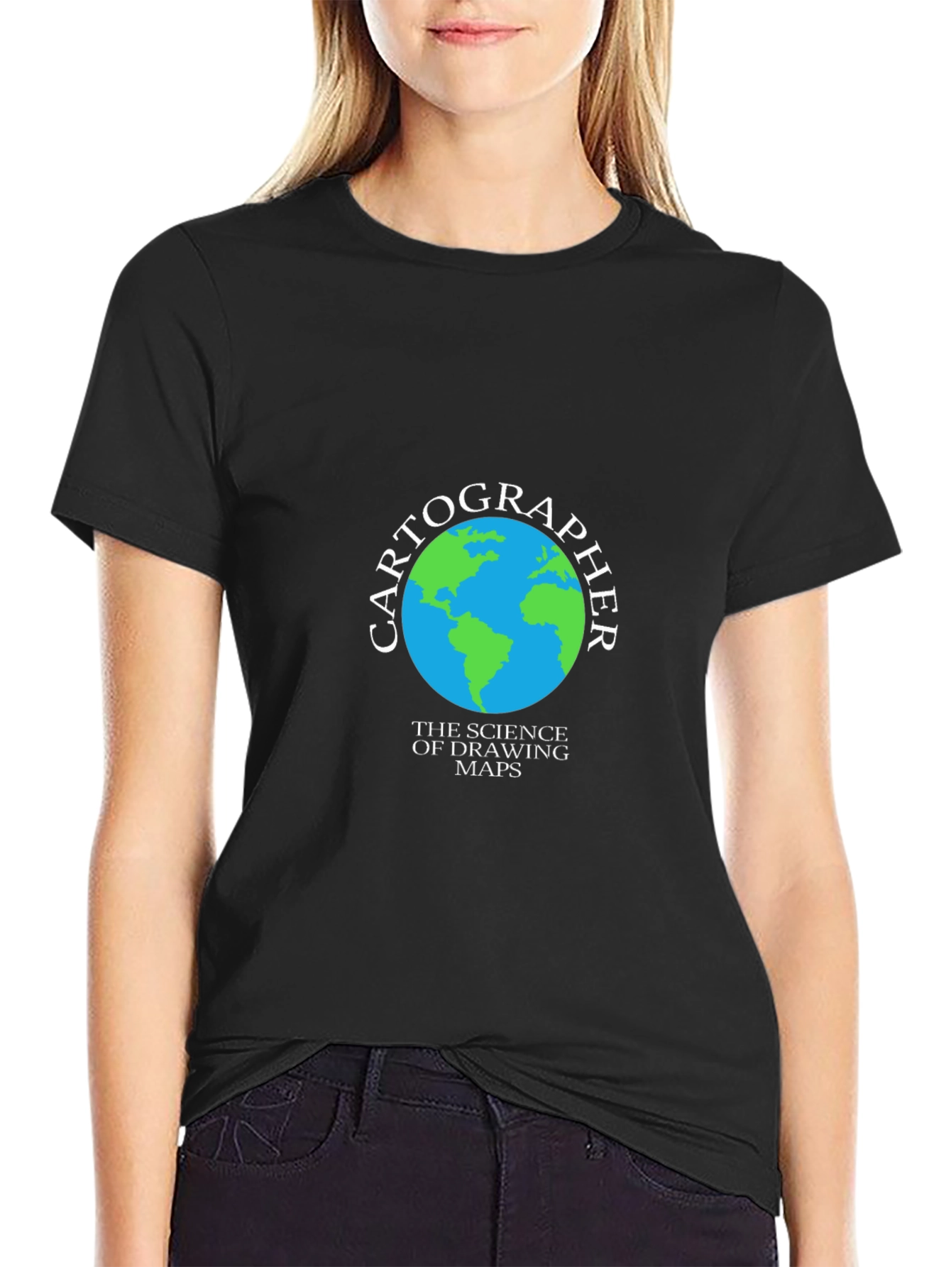 Cartographer Earth T-Shirt - Science of Drawing Maps
