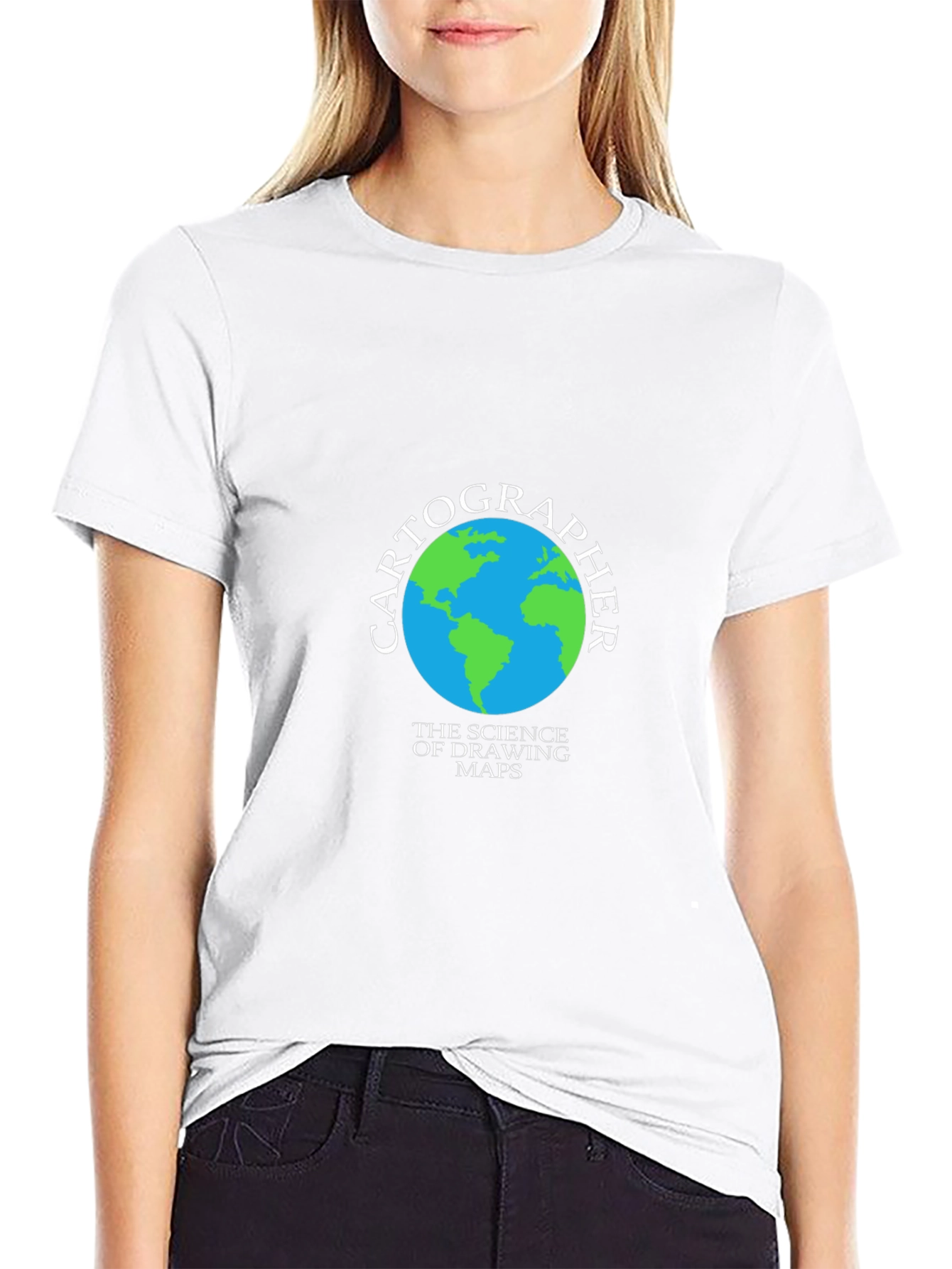 Cartographer Earth T-Shirt - Science of Drawing Maps