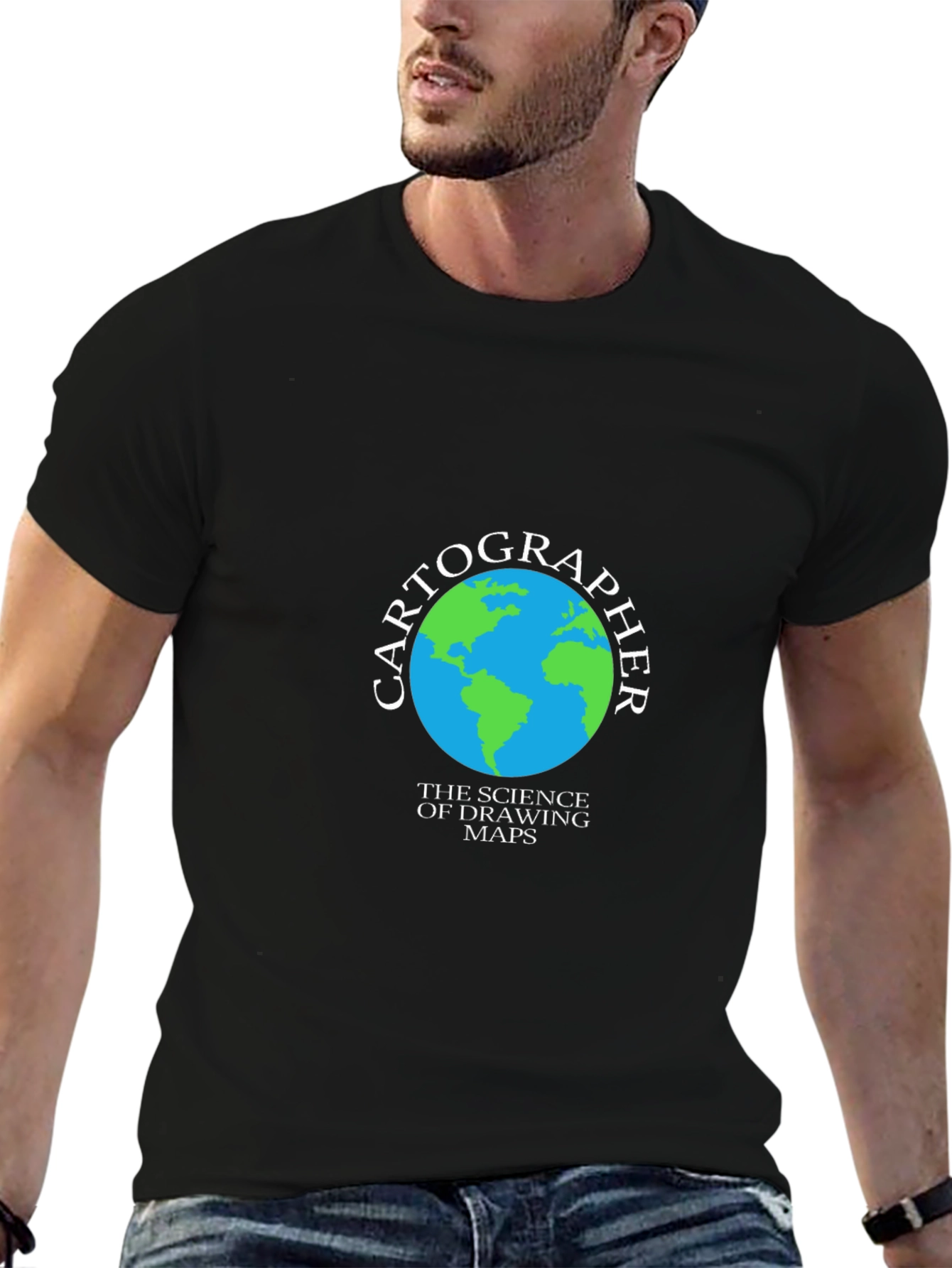 Cartographer Earth T-Shirt - Science of Drawing Maps