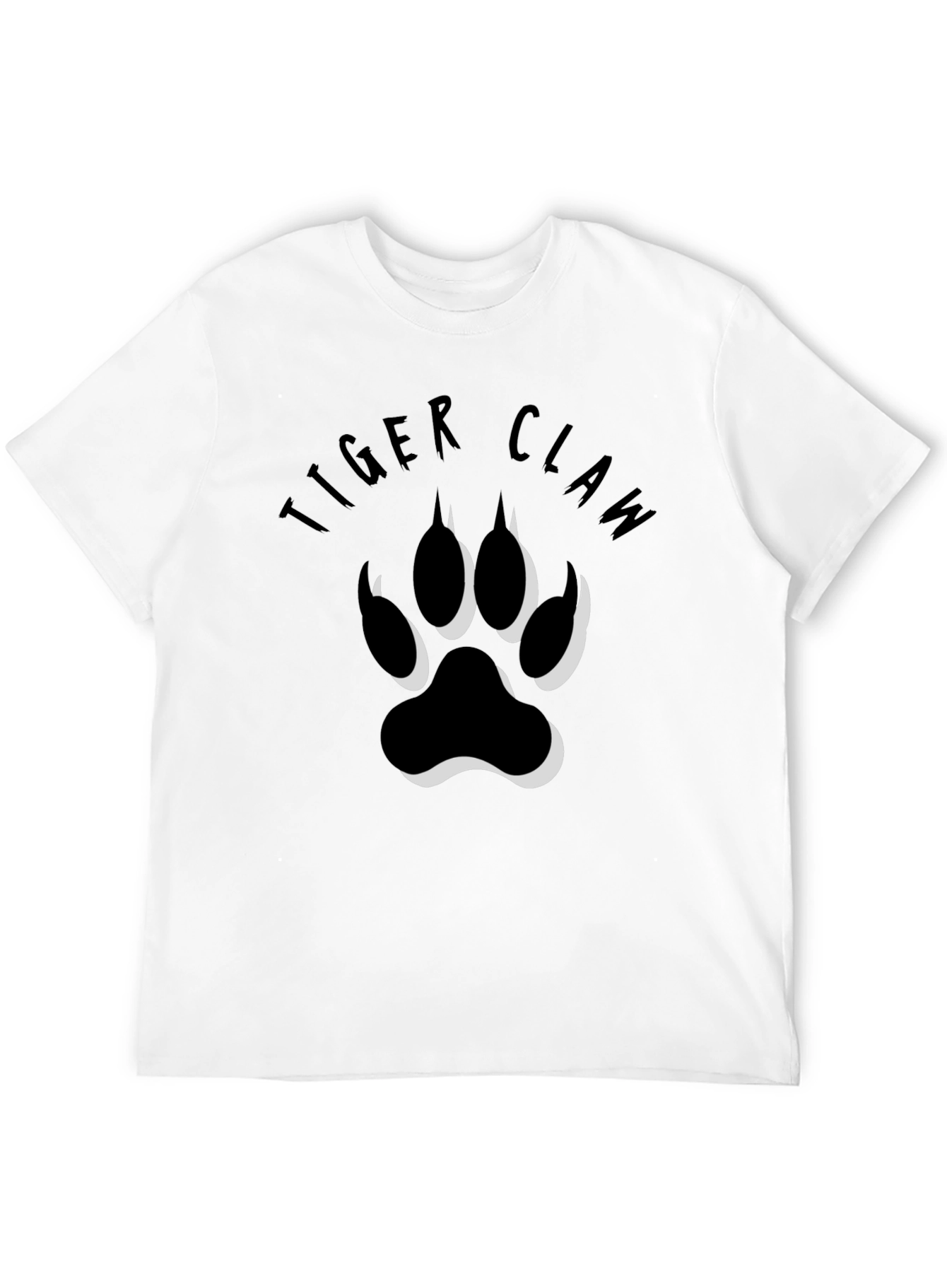 Tiger Claw Graphic Print Black T-Shirt