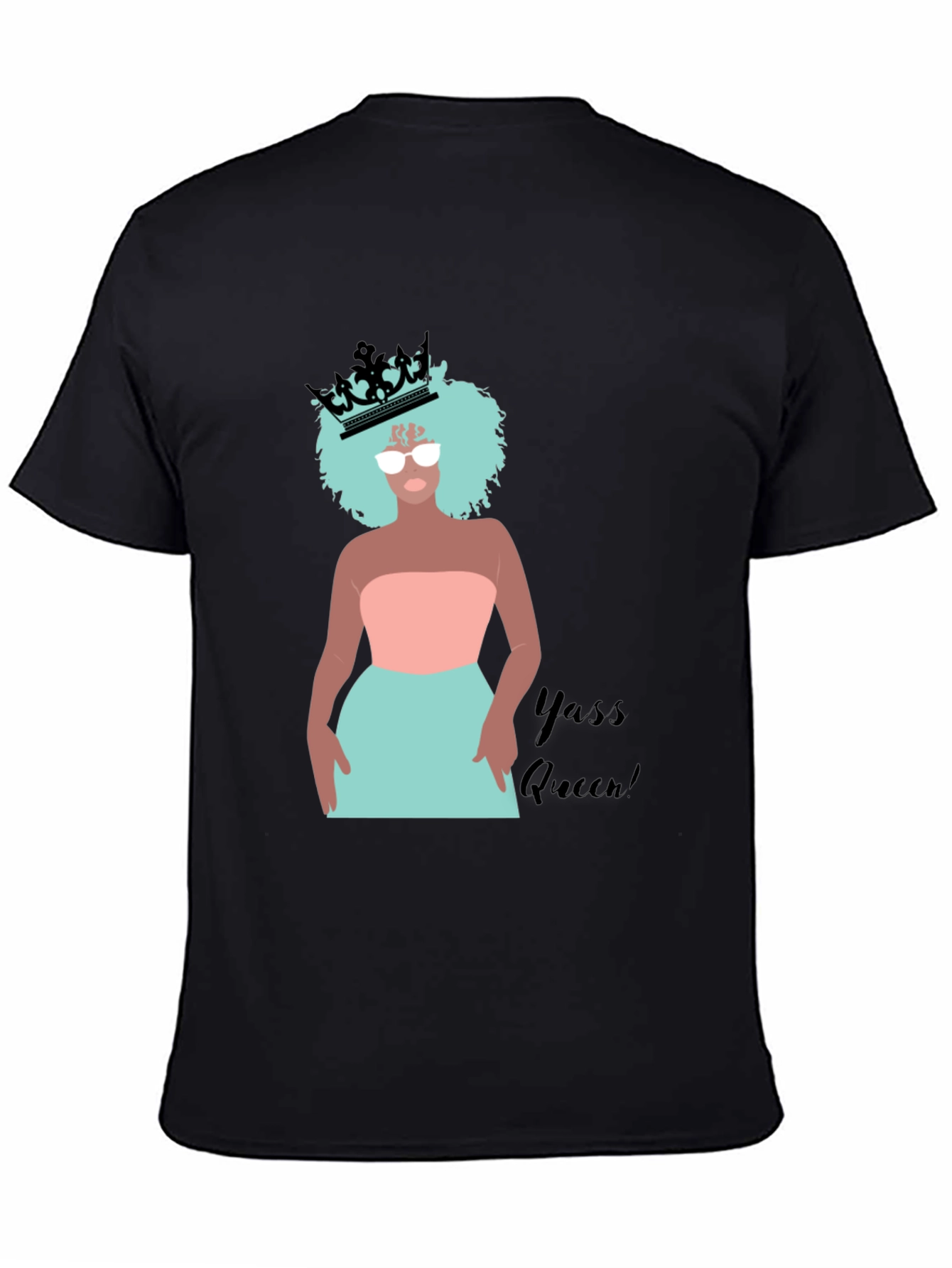 Yass Queen Graphic Tee - Black