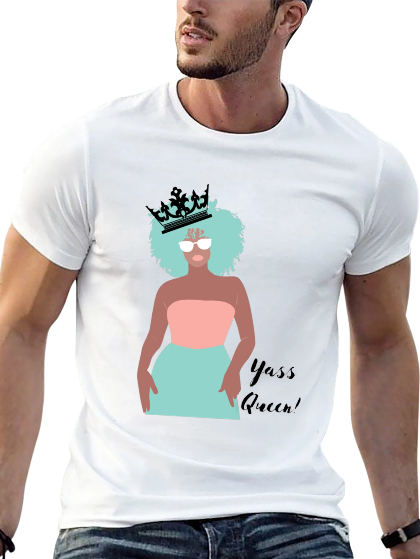 Yass Queen Graphic Tee - Black