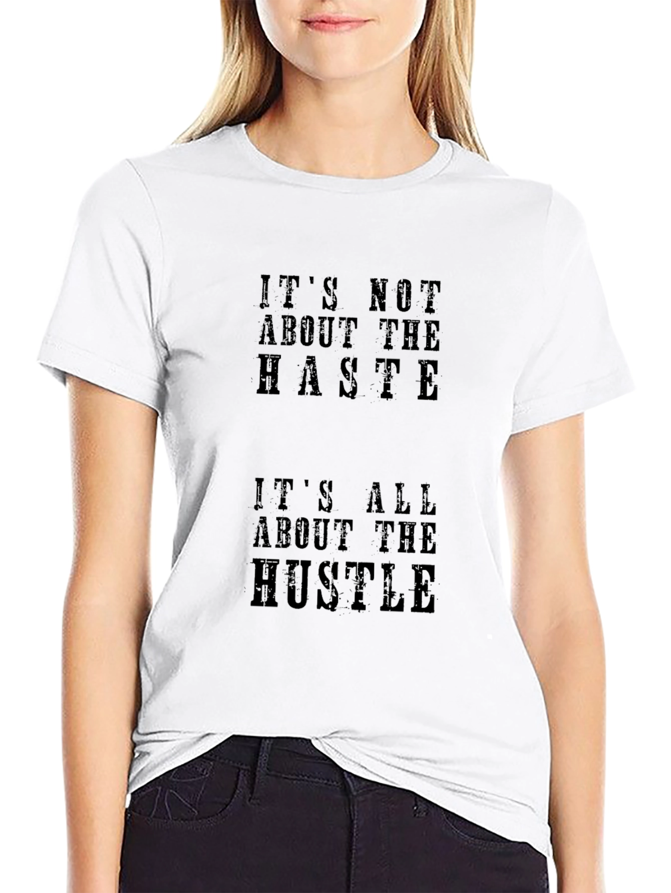 Hustle Graphic Tee - Motivational T-Shirt