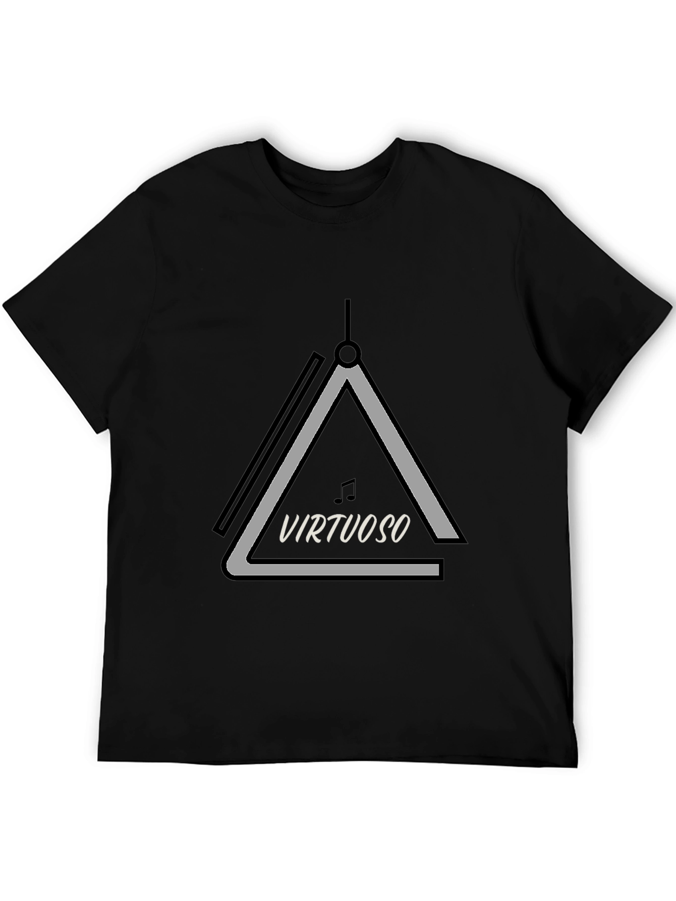 Virtuoso Triangle Graphic T-Shirt - Black