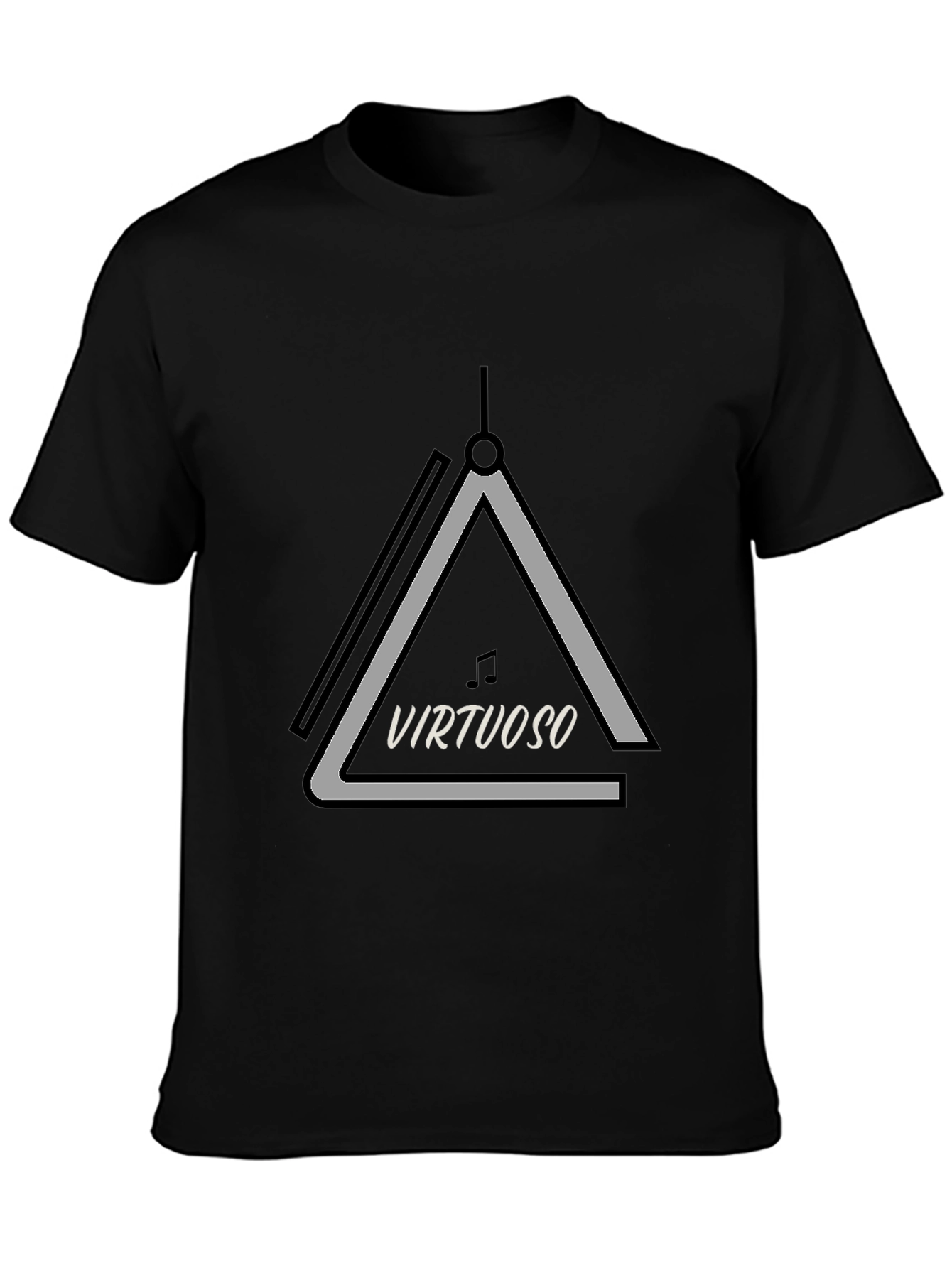 Virtuoso Triangle Graphic T-Shirt - Black