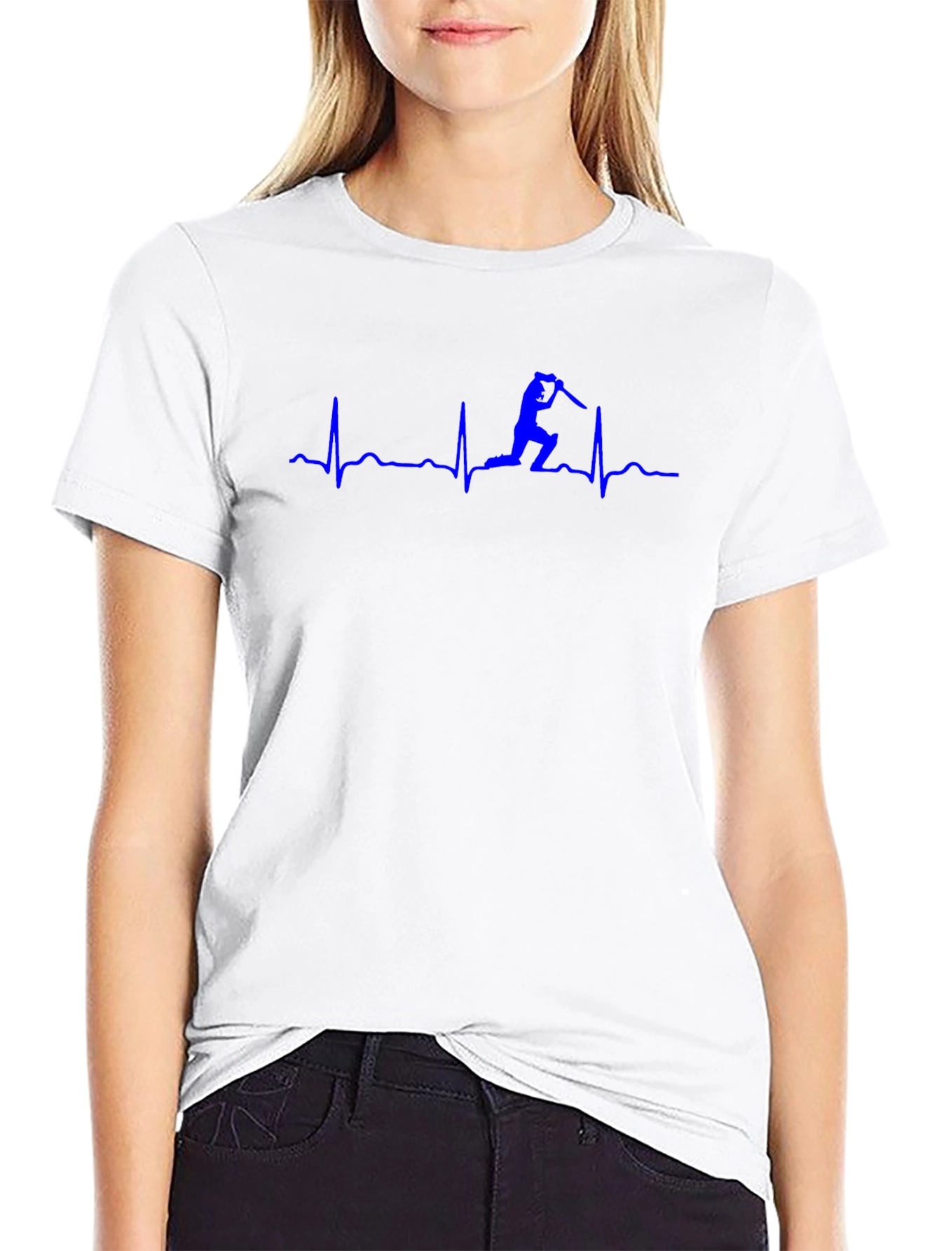 Cricket Lover Heartbeat T-Shirt