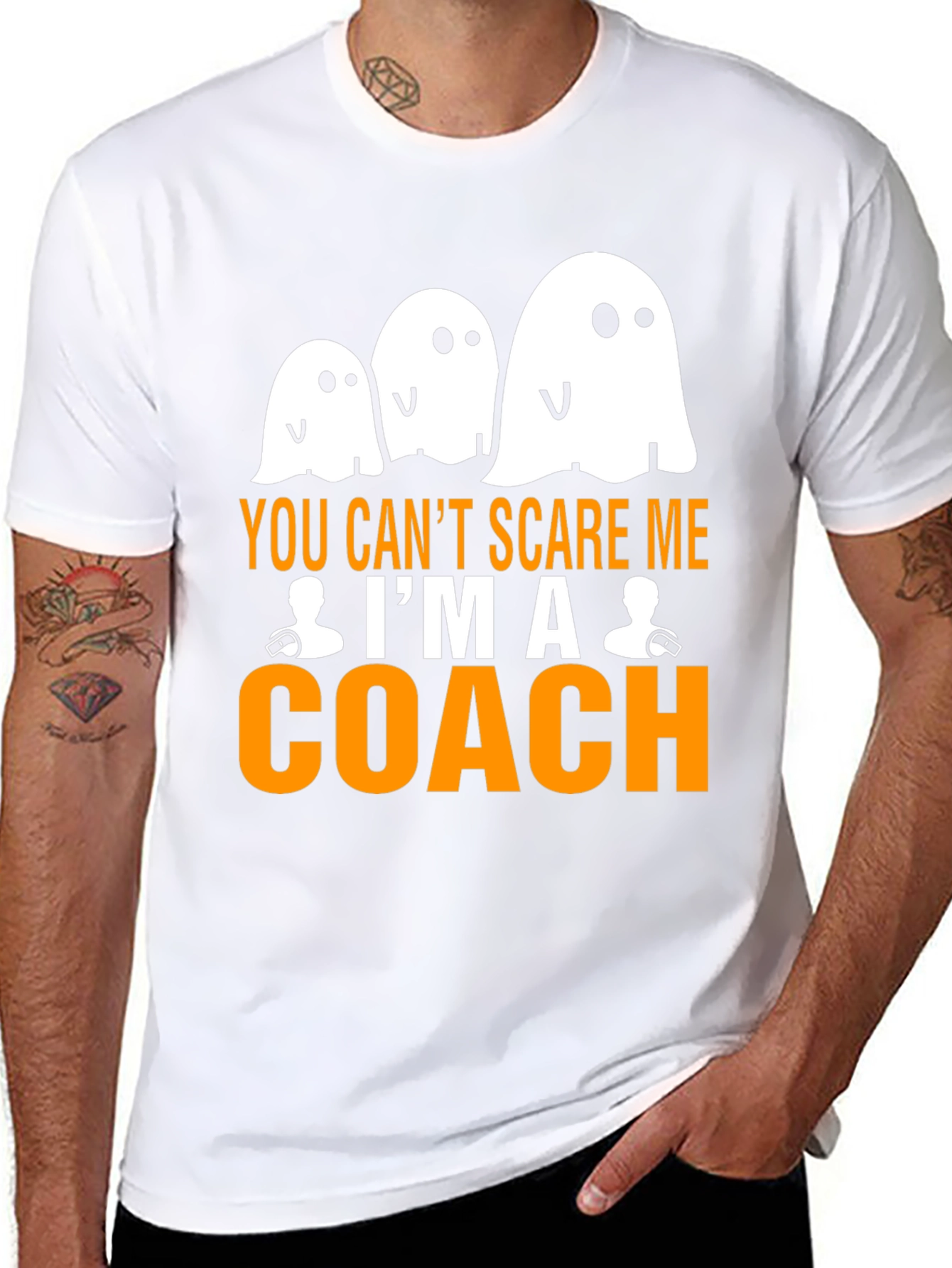 You Cant Scare Me Im a Coach Halloween T-Shirt