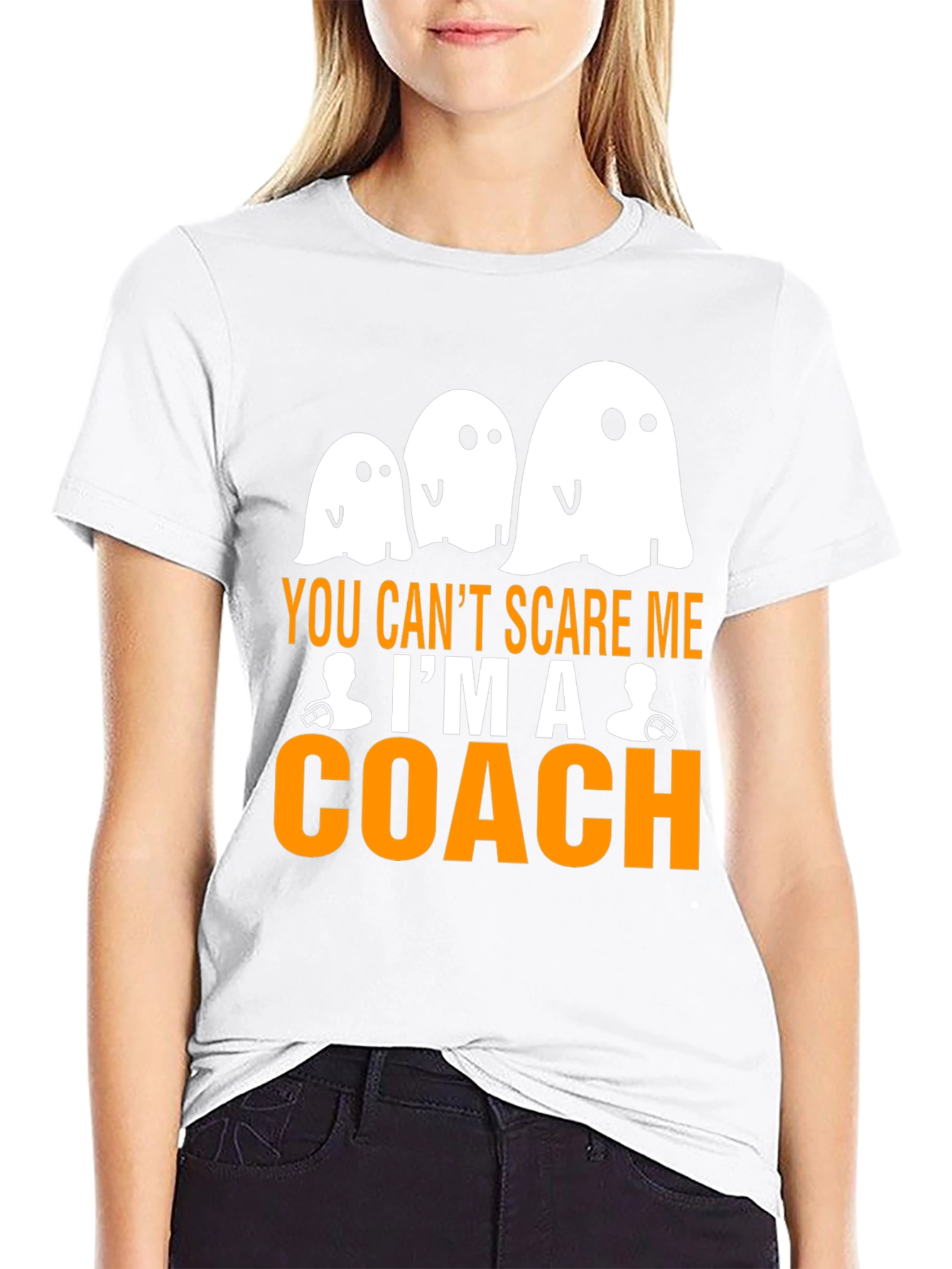 You Cant Scare Me Im a Coach Halloween T-Shirt