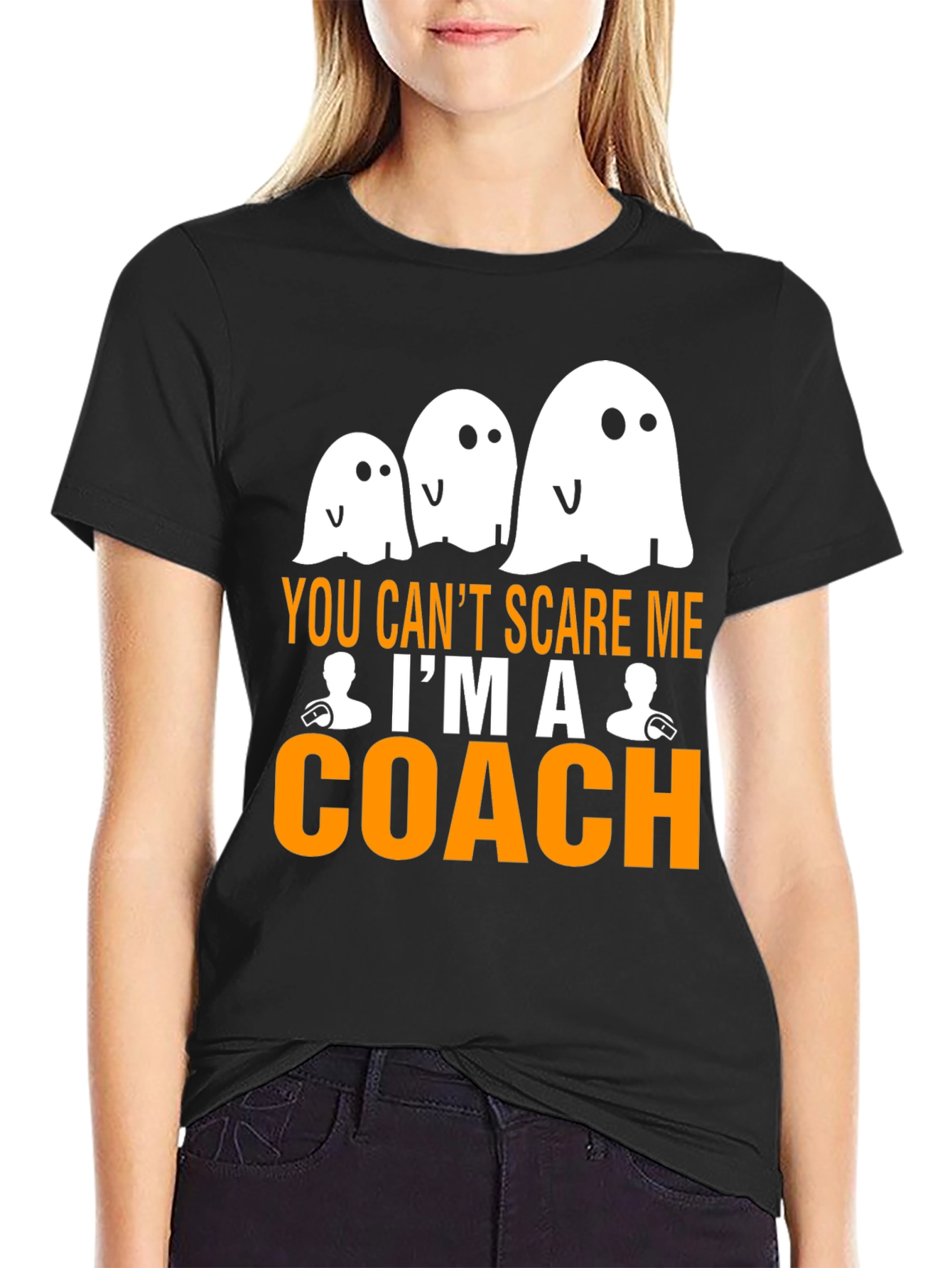You Cant Scare Me Im a Coach Halloween T-Shirt