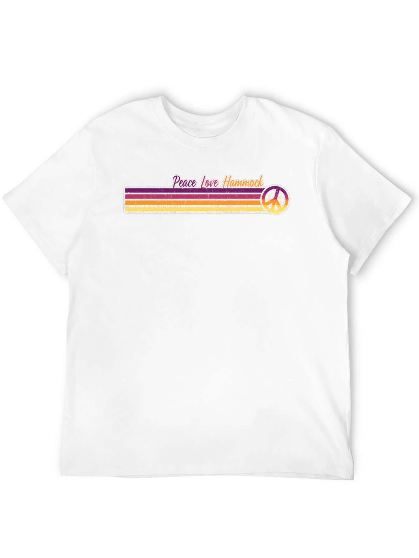 Peace Love Hammock T-Shirt - Retro Style