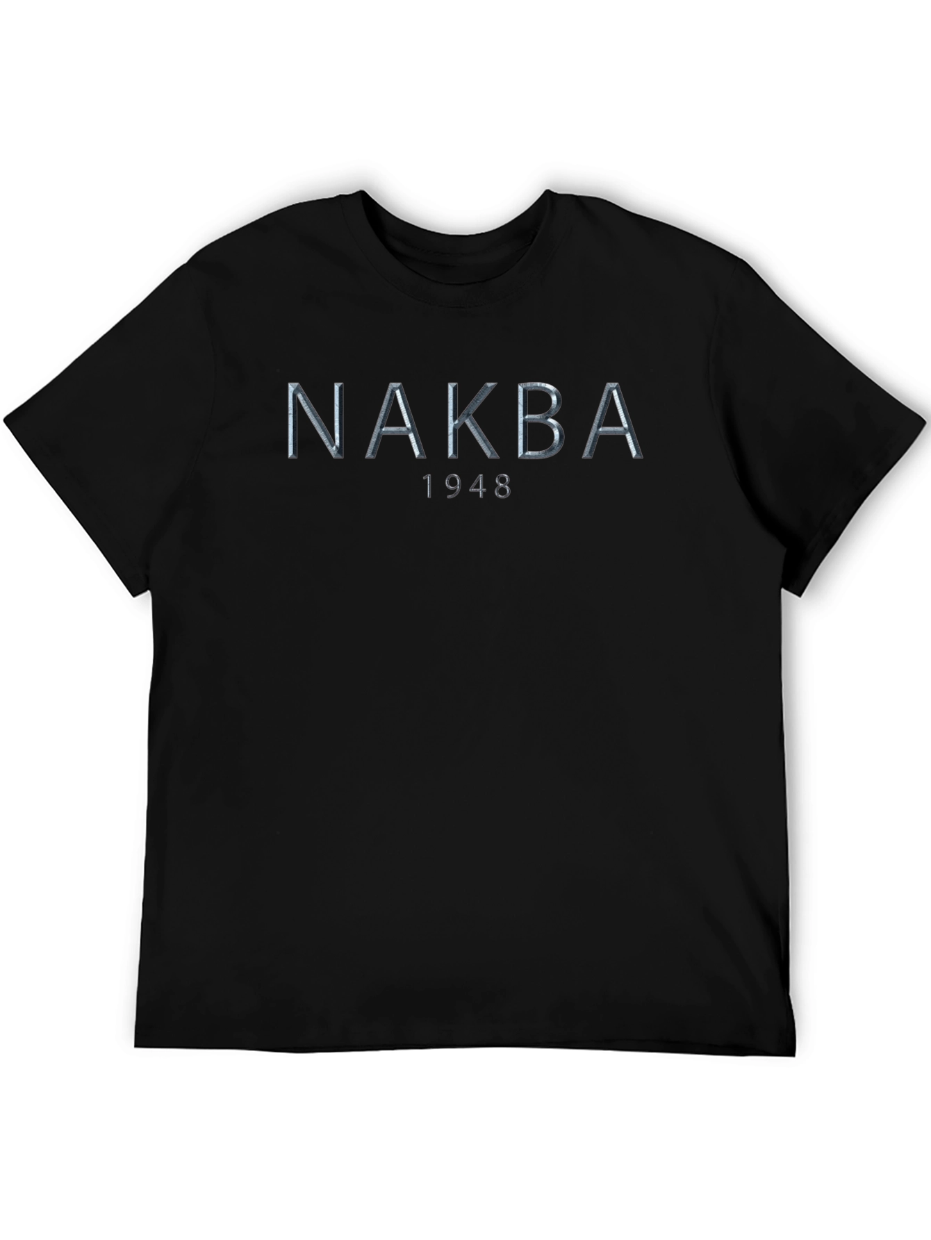 Nakba 1948 Graphic Tee - Black Cotton T-Shirt