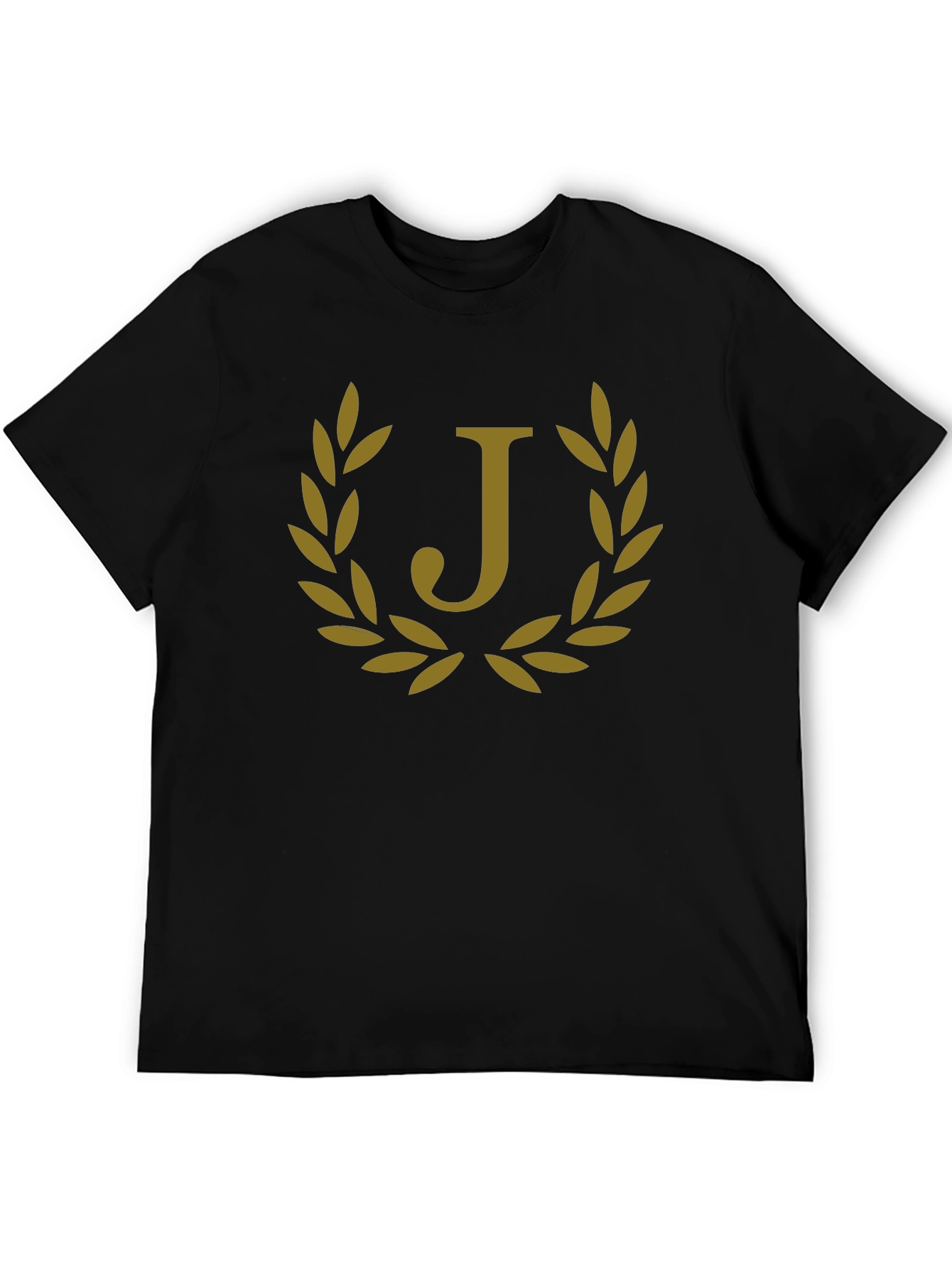 Letter J Laurel Wreath Graphic T-Shirt