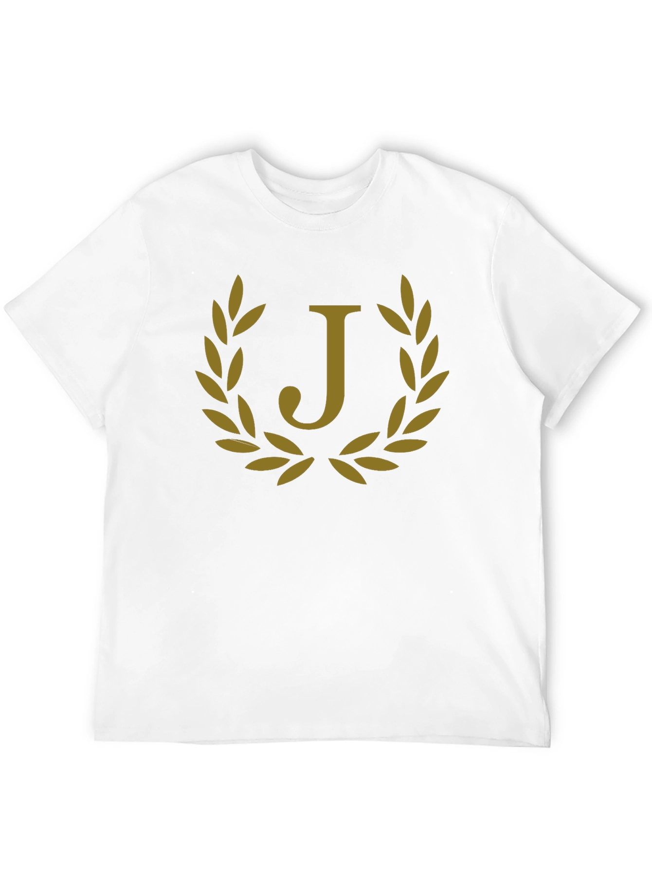 Letter J Laurel Wreath Graphic T-Shirt