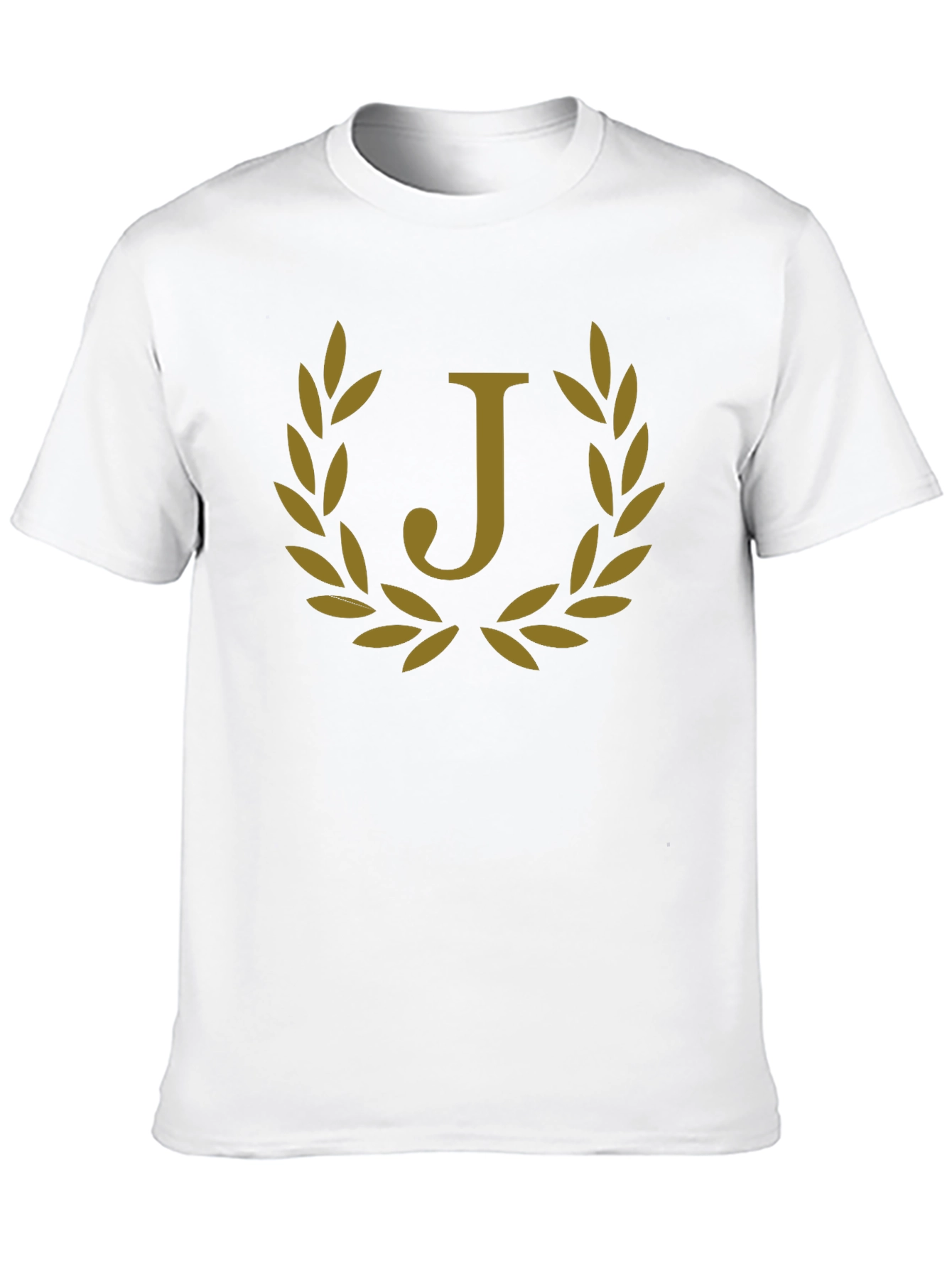 Letter J Laurel Wreath Graphic T-Shirt