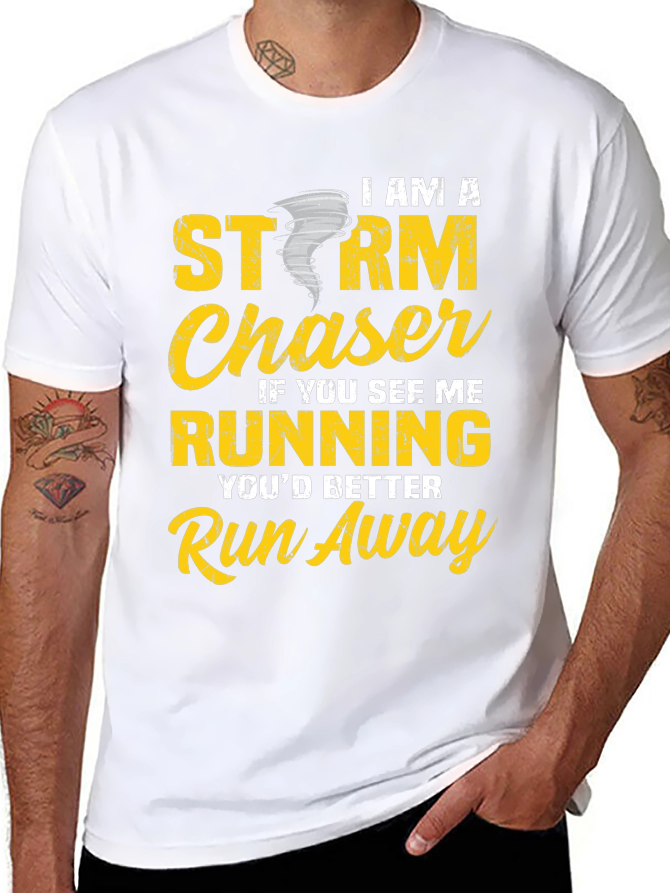Storm Chaser Graphic T-Shirt - Run Away!