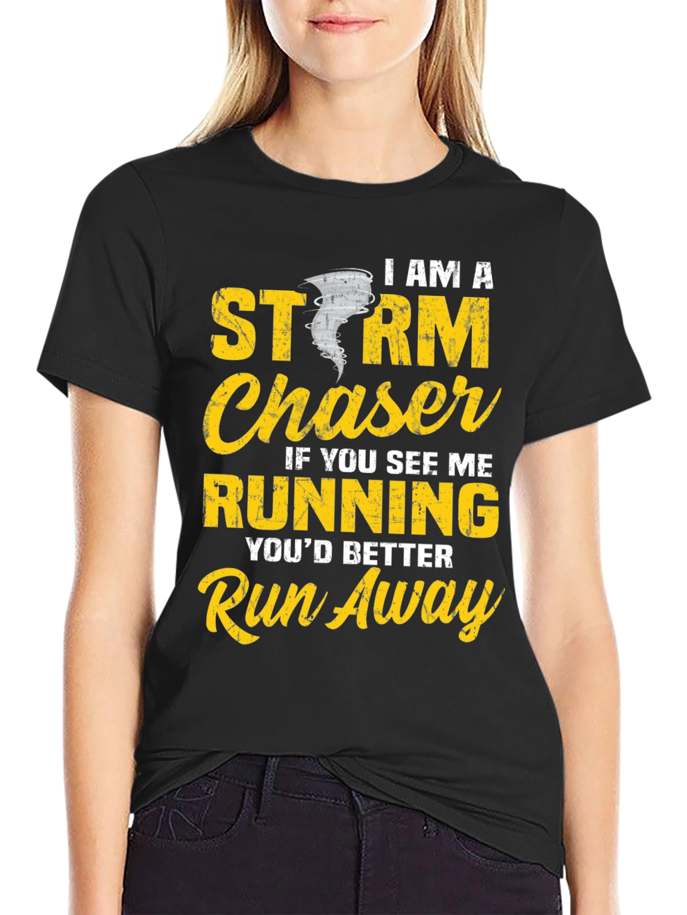 Storm Chaser Graphic T-Shirt - Run Away!