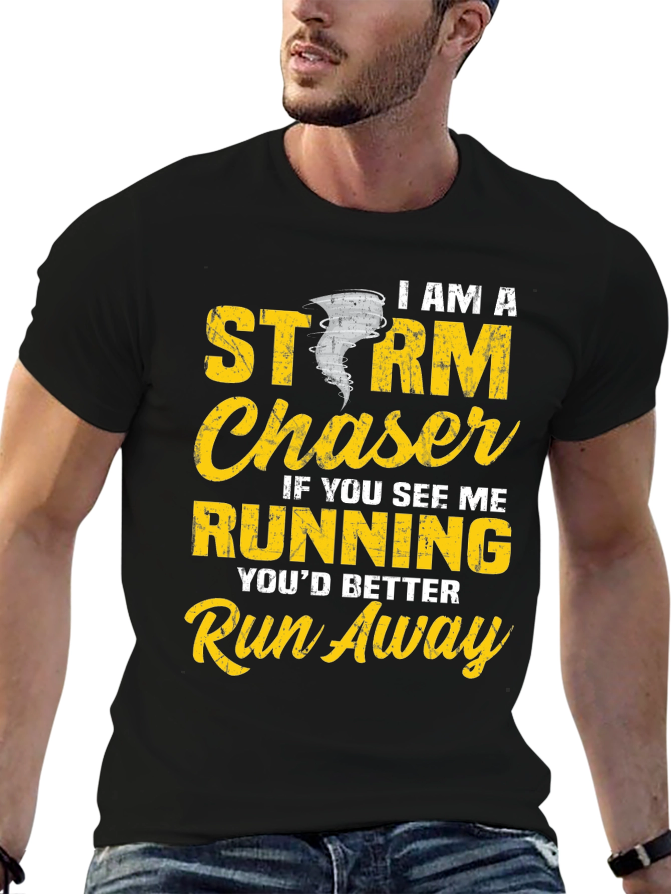 Storm Chaser Graphic T-Shirt - Run Away!