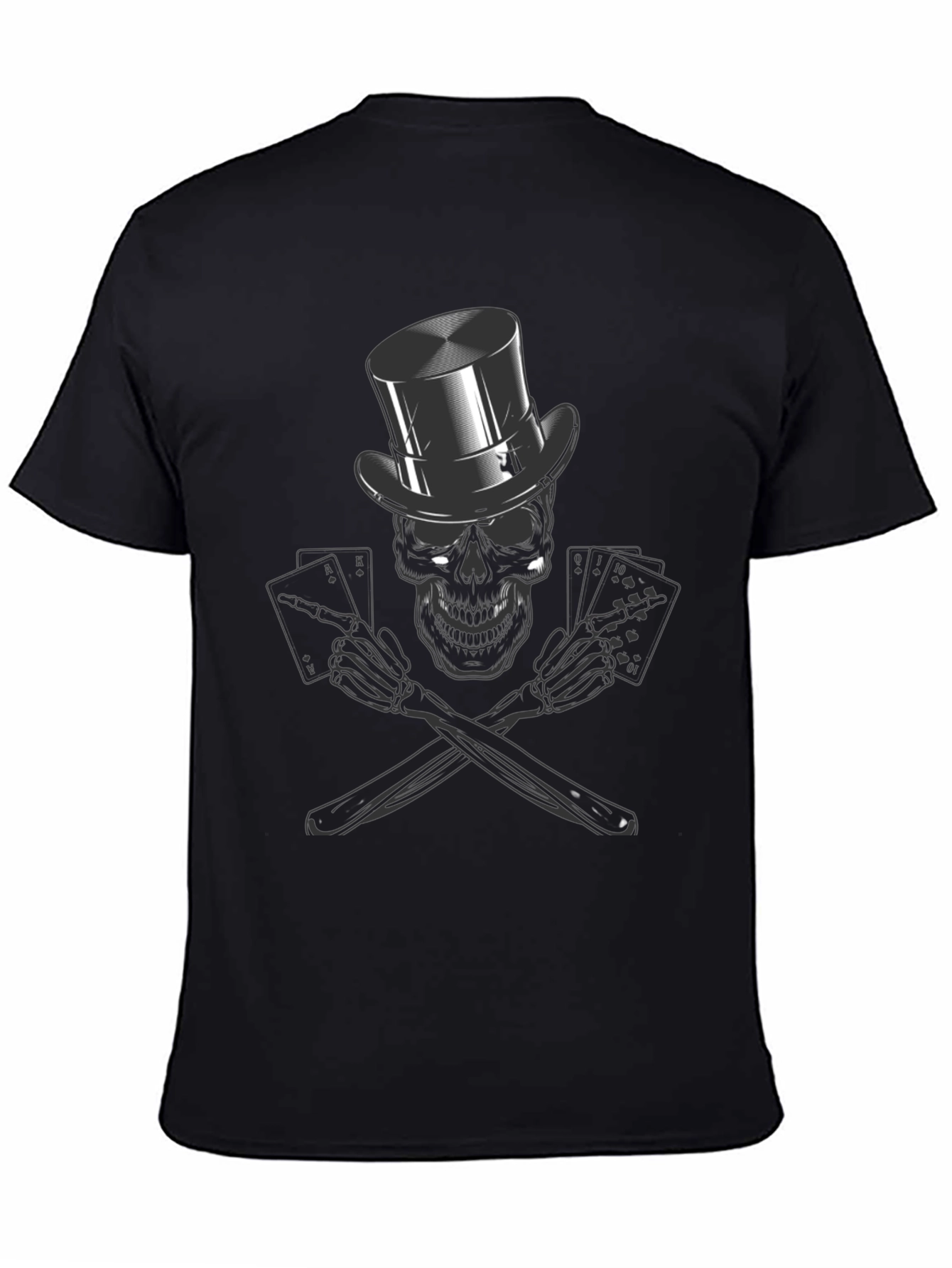 Skull Poker Ace T-Shirt - High Roller Style