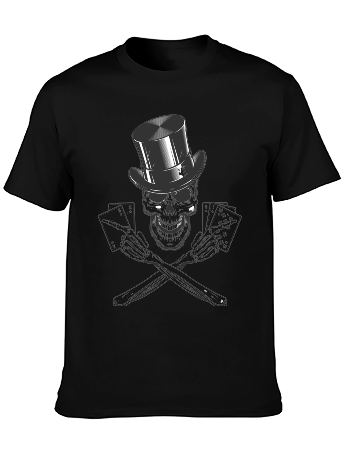 Skull Poker Ace T-Shirt - High Roller Style