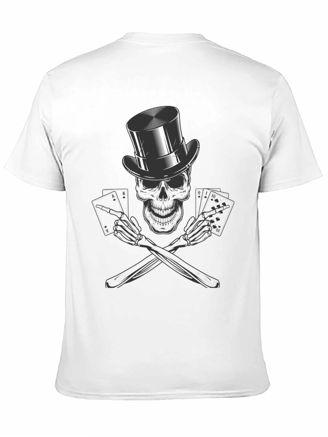 Skull Poker Ace T-Shirt - High Roller Style