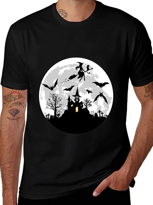 Halloween Witch & Bats T-Shirt