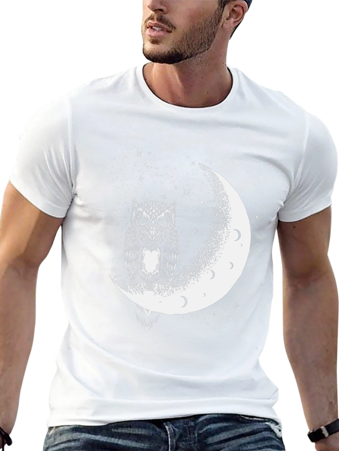 Owl Moon Black T-Shirt