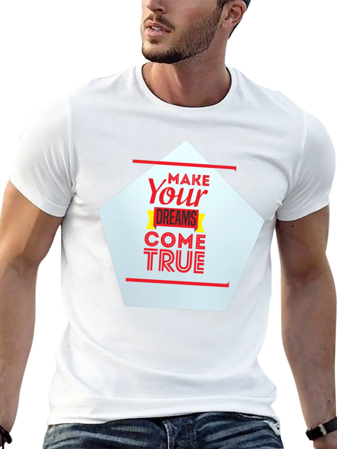 Make Your Dreams Come True Black Graphic Tee