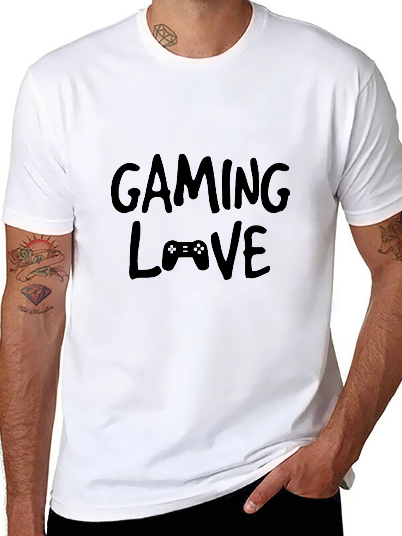 Gaming Love T-Shirt - Black Gamer Tee