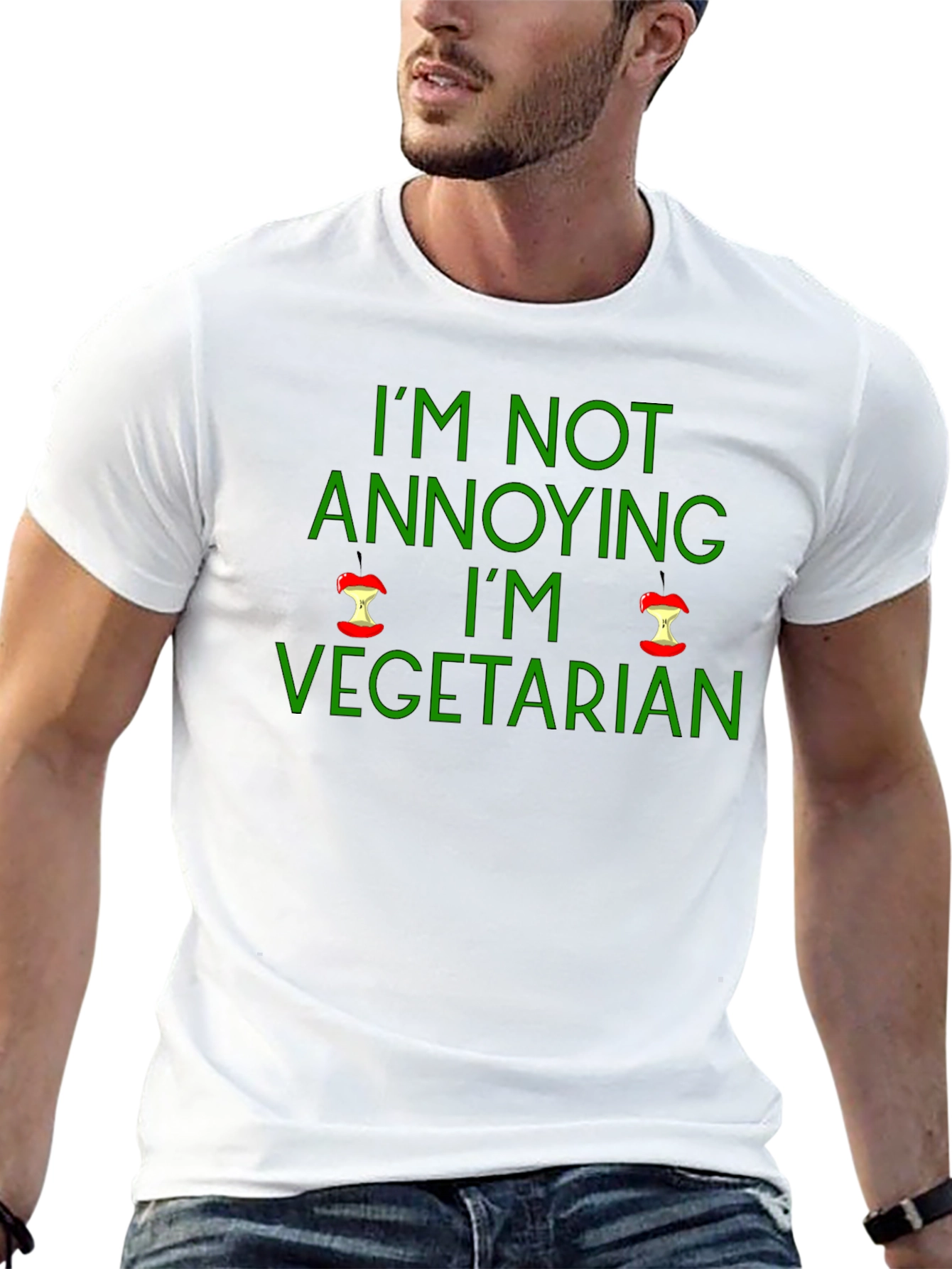 Vegetarian Graphic Tee - Im Not Annoying
