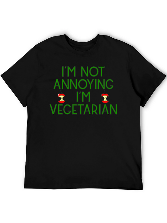 Vegetarian Graphic Tee - Im Not Annoying