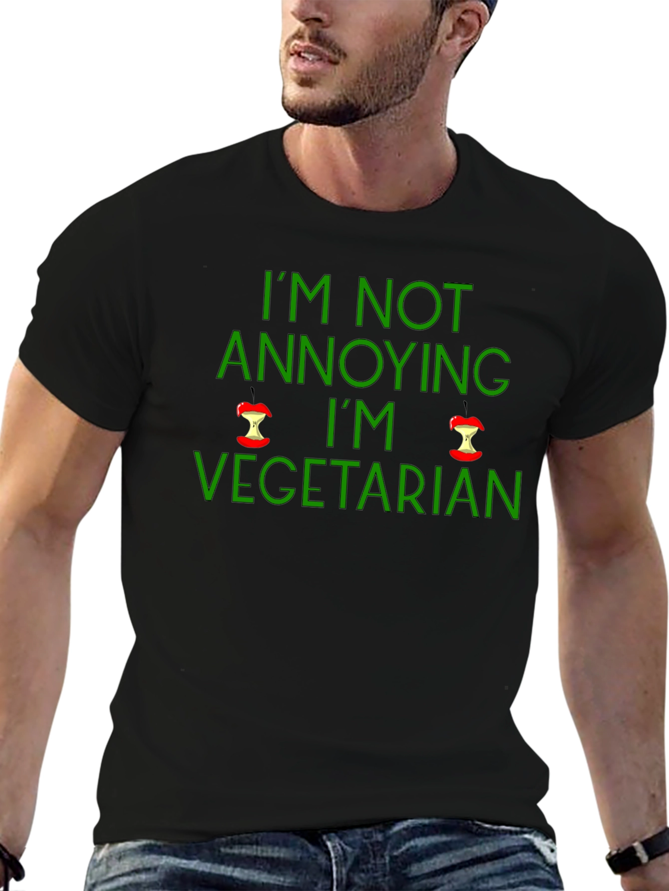 Vegetarian Graphic Tee - Im Not Annoying