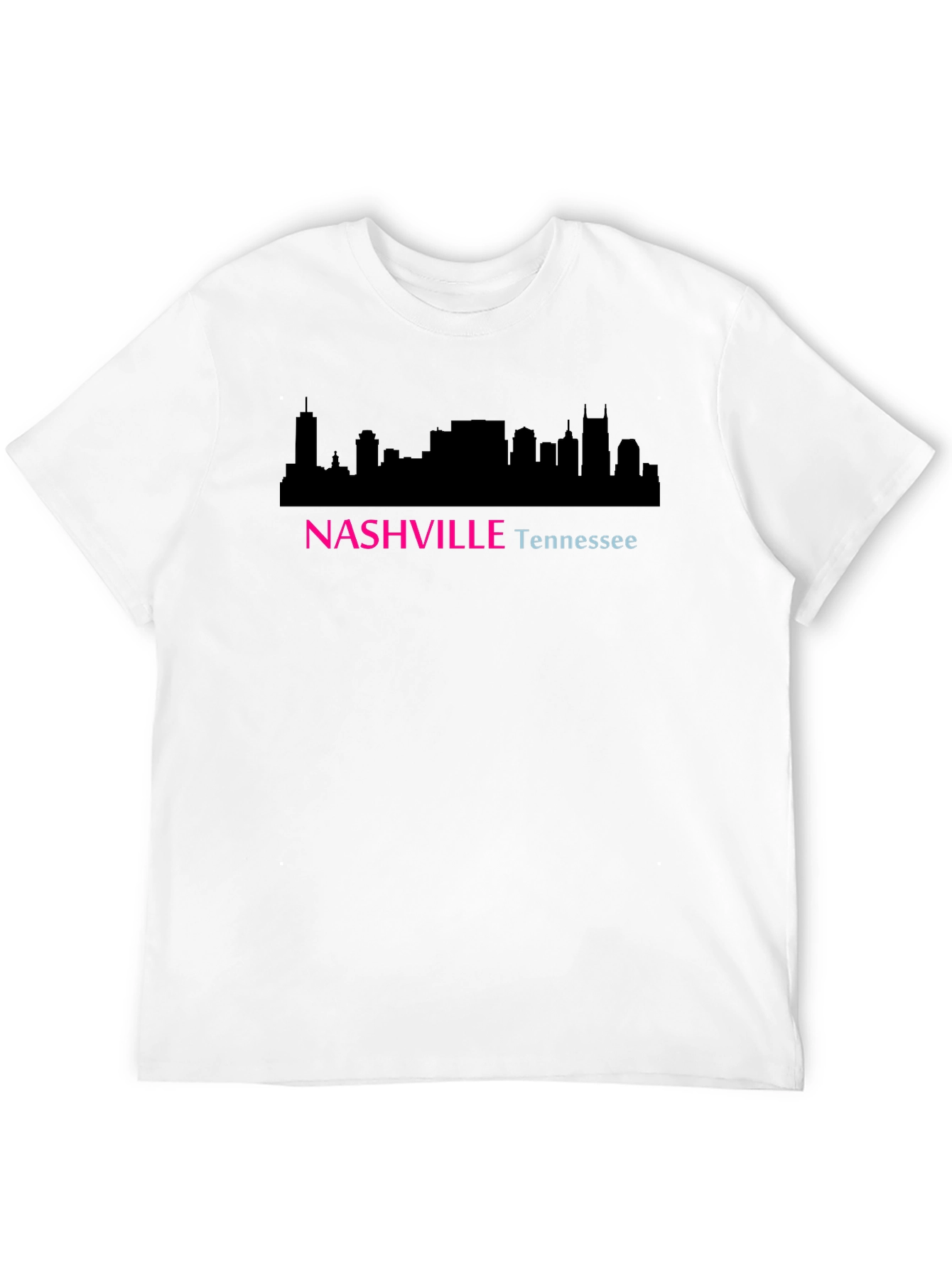 Nashville Tennessee Skyline Graphic Tee - Unisex Black T-Shirt