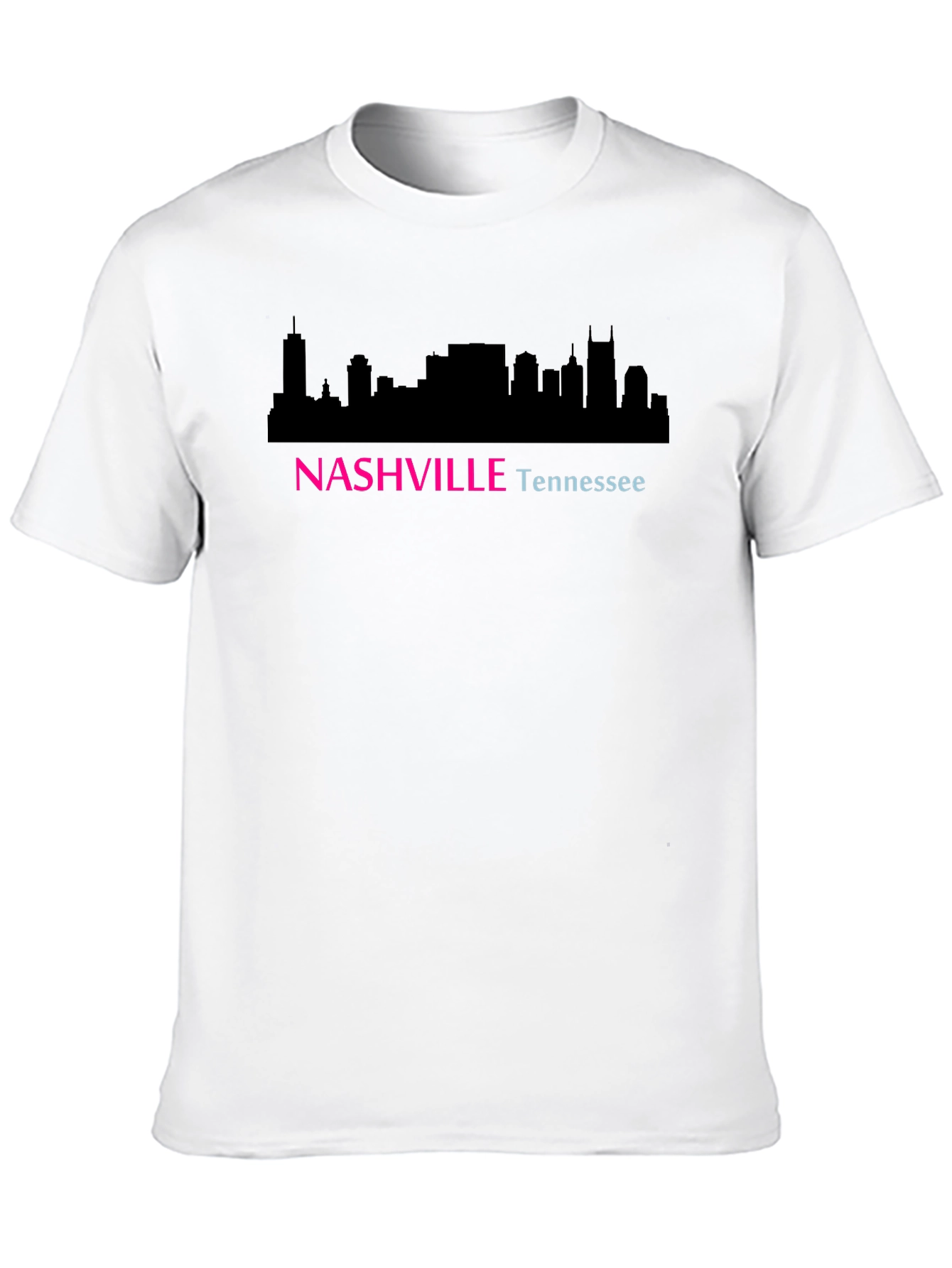 Nashville Tennessee Skyline Graphic Tee - Unisex Black T-Shirt
