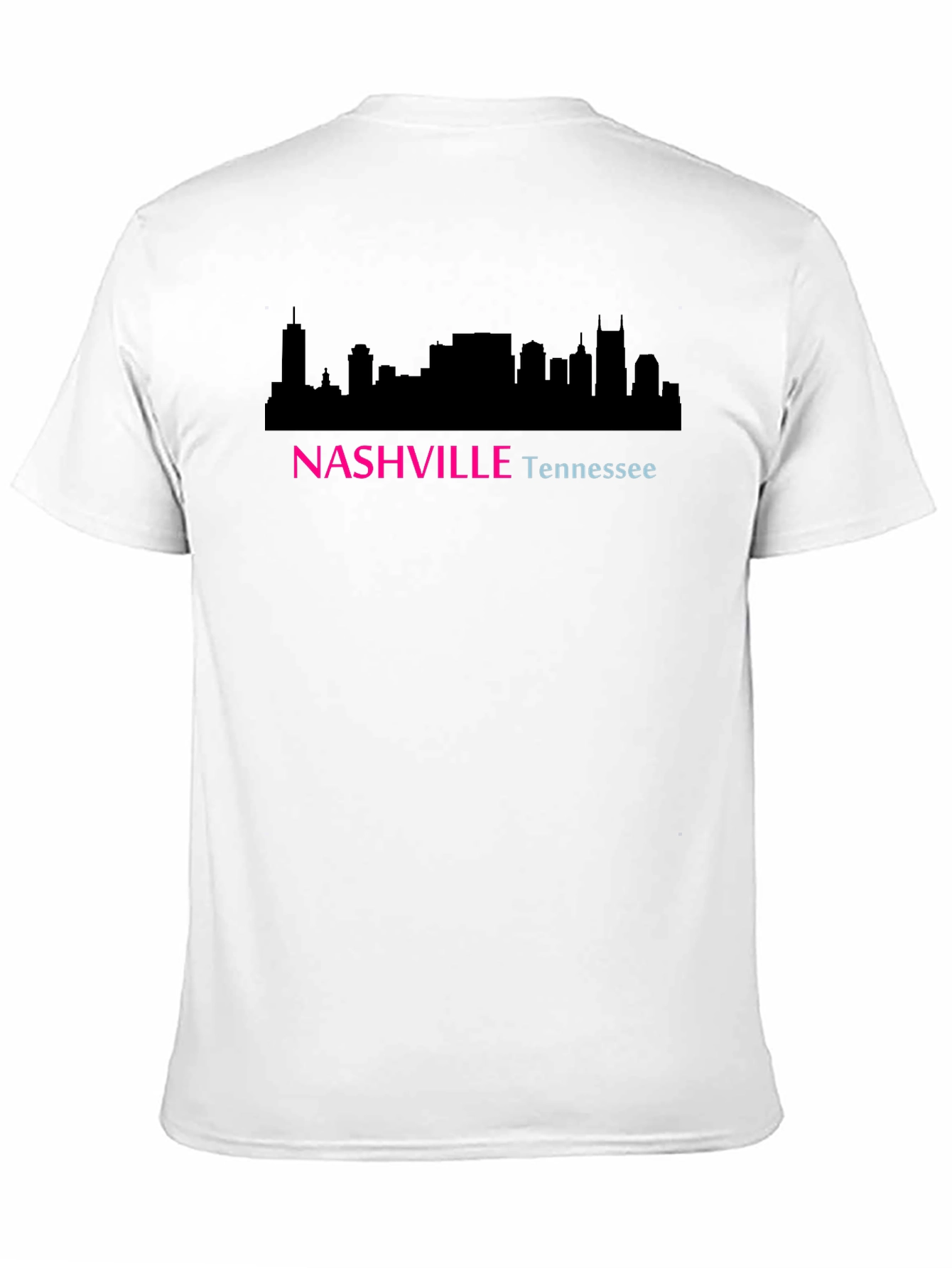 Nashville Tennessee Skyline Graphic Tee - Unisex Black T-Shirt