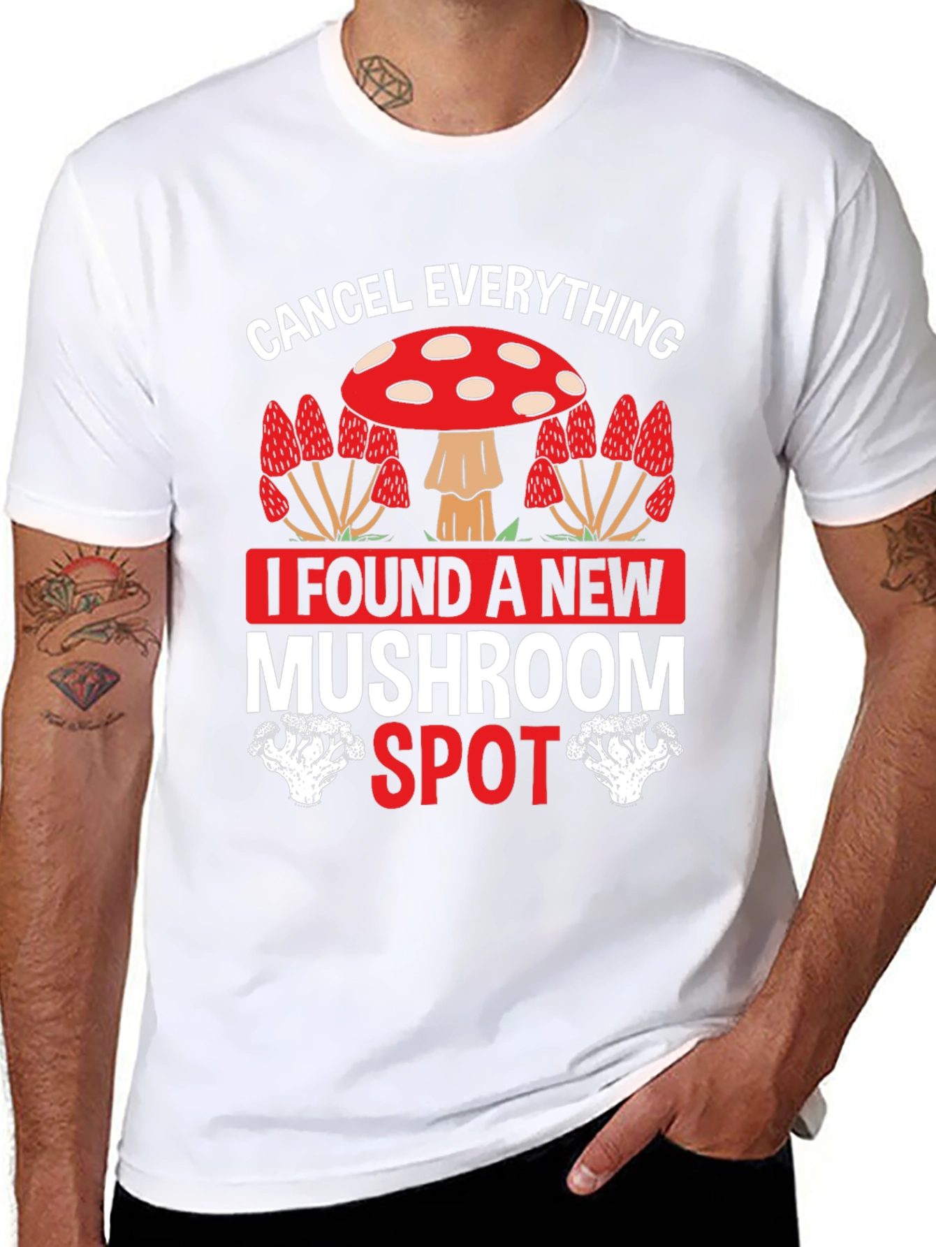 Mushroom Spot T-Shirt - Funny Cancel Everything Tee