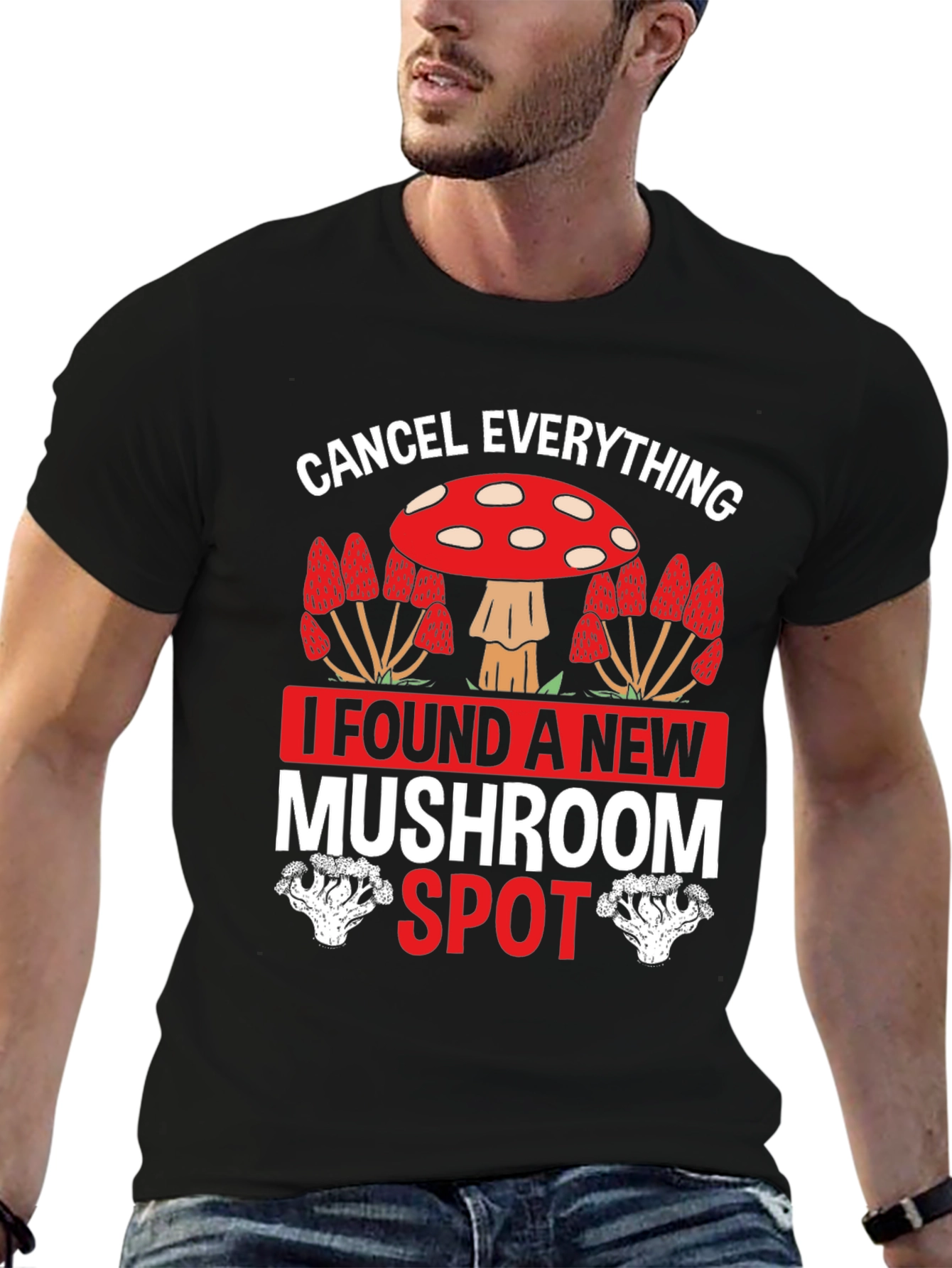 Mushroom Spot T-Shirt - Funny Cancel Everything Tee