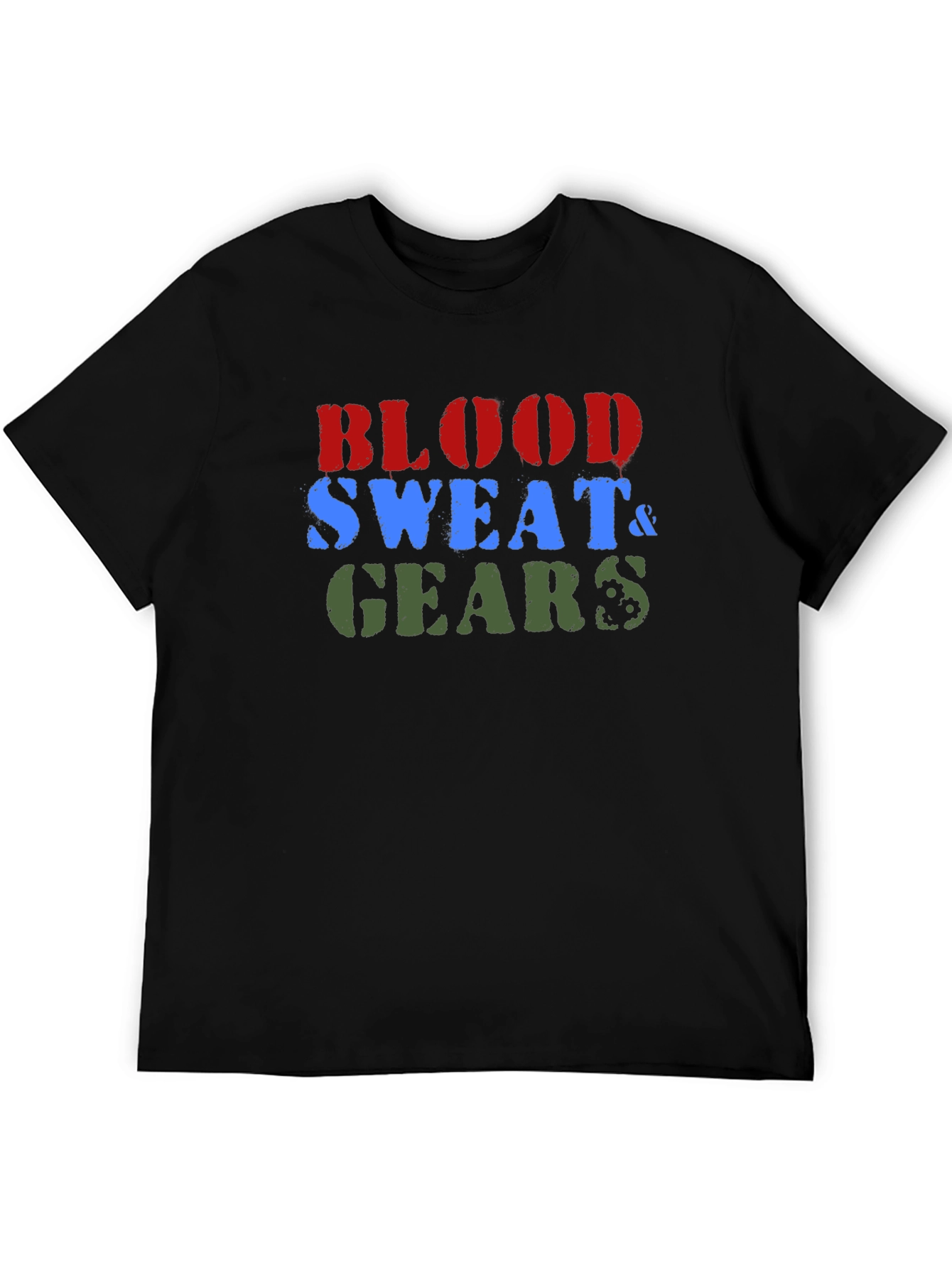Blood Sweat & Gears Black T-Shirt