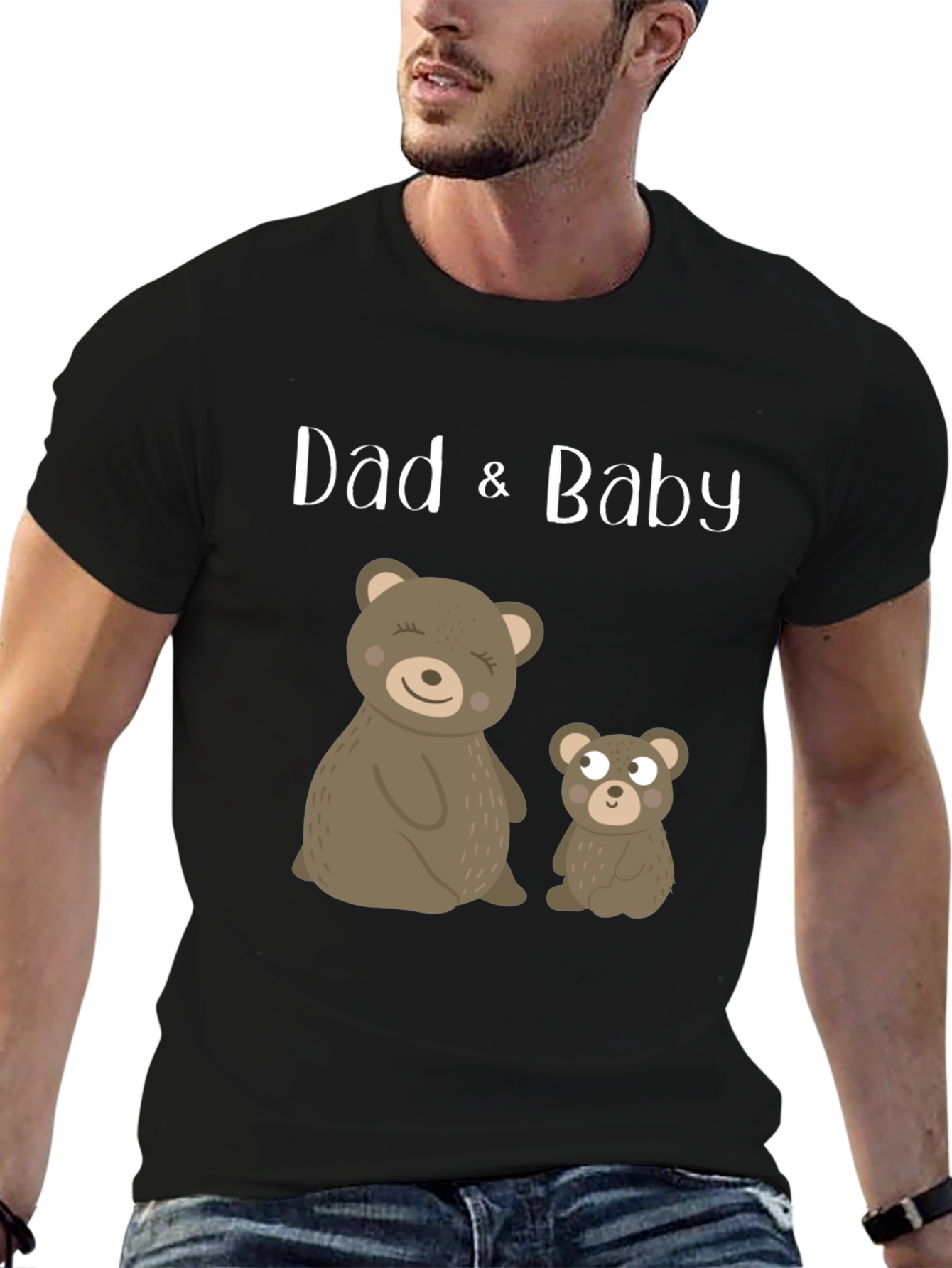 Dad & Baby Bear Matching Graphic Tee